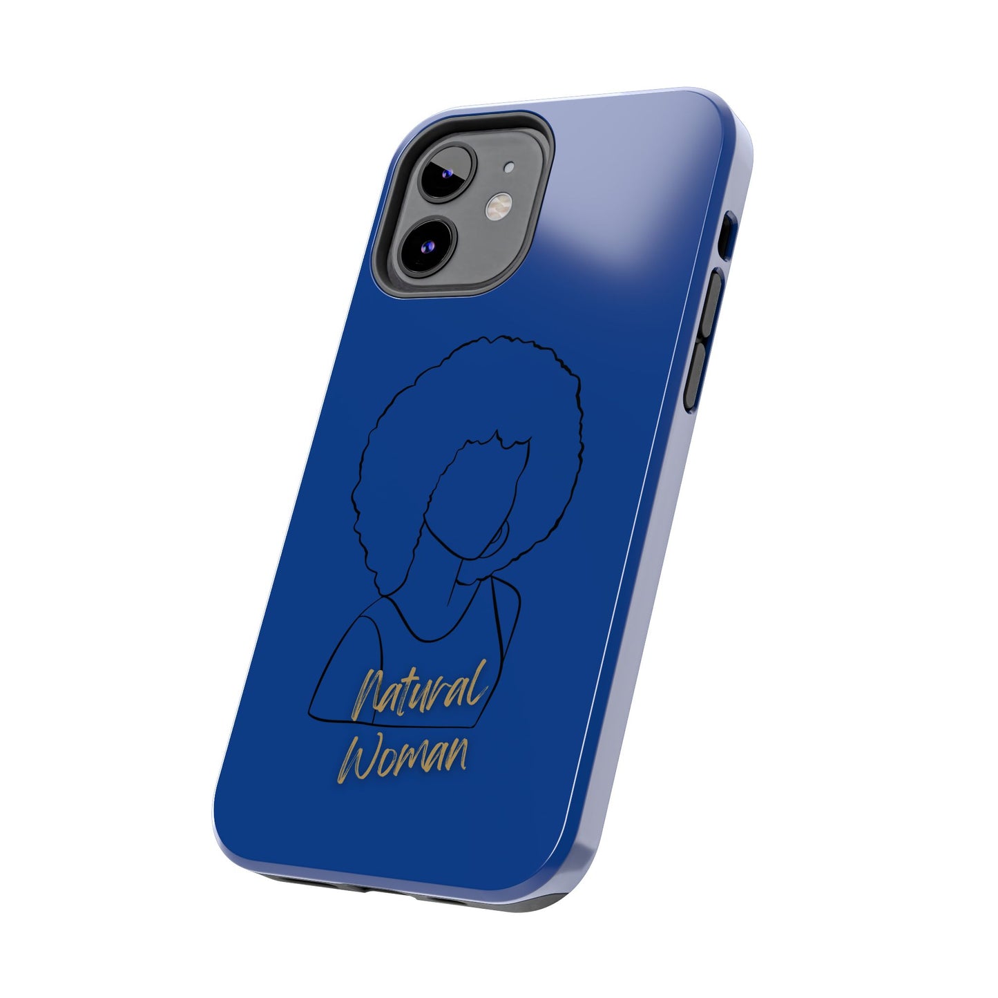 Natural Woman Afro (BL)Tough Phone Cases DARK BLUE