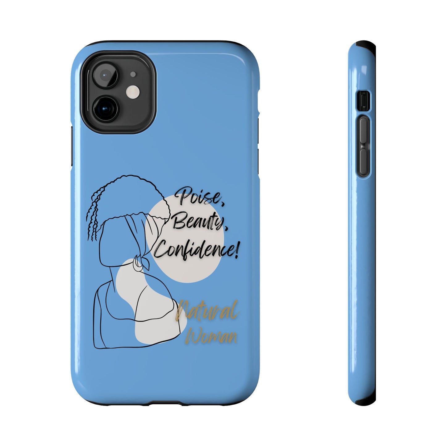 Natural Woman Puff (BL)Tough Phone Cases LIGHT BLUE