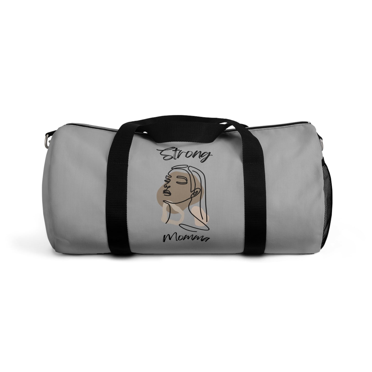 Strong Momma (BL) Duffel Bag LIGHT GREY