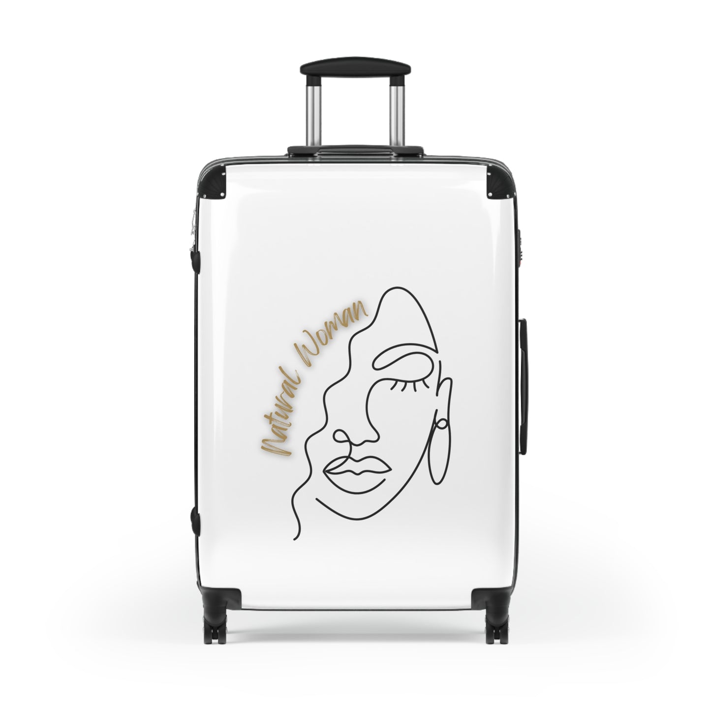 Natural Woman Half Face (BL) Suitcase WHITE