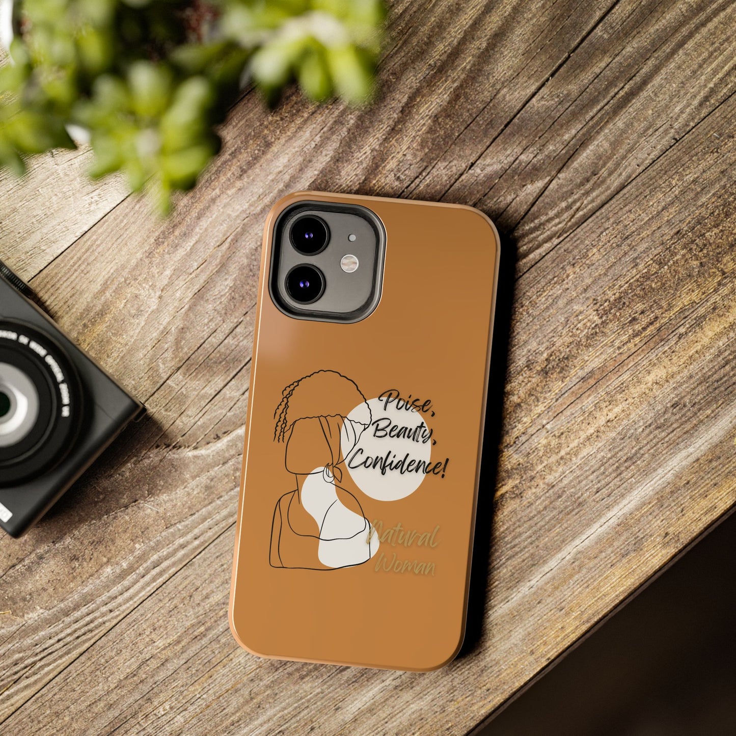 Natural woman Puff (BL)Tough Phone Cases LIGHT BROWN