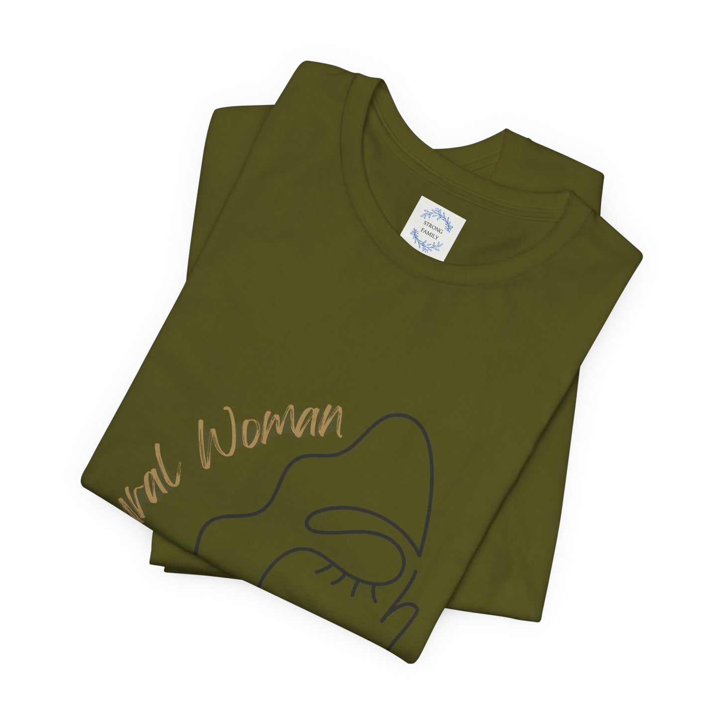 Natural Woman Half Face (BL) Short Sleeve T-Shirt