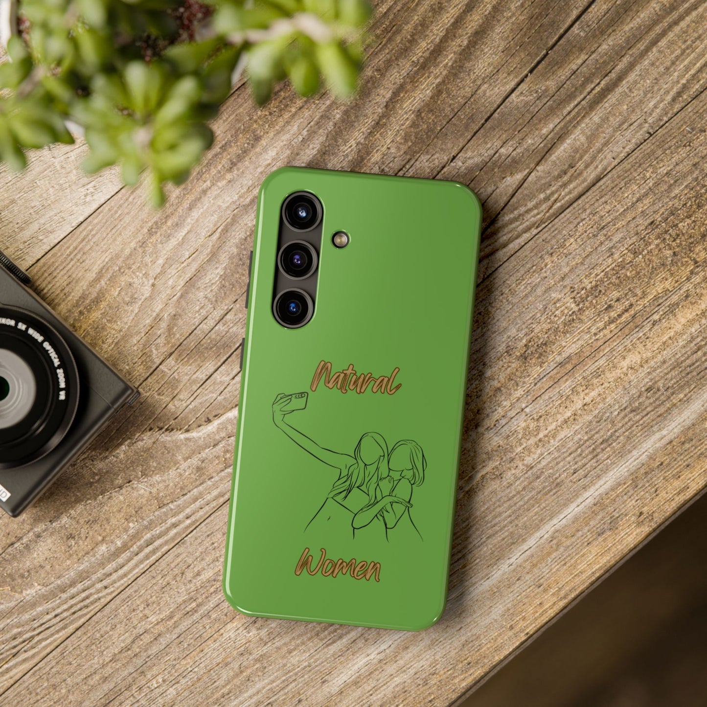 Natural Woman Friends Selfie (BL)Tough Phone Cases GREEN