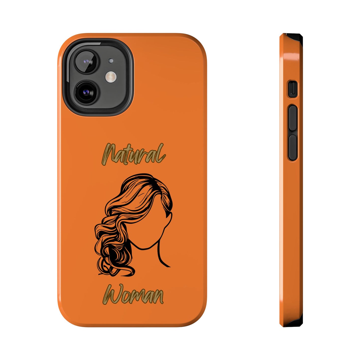 Natural Woman Long Curl (BL)Tough Phone Cases CRUSTA