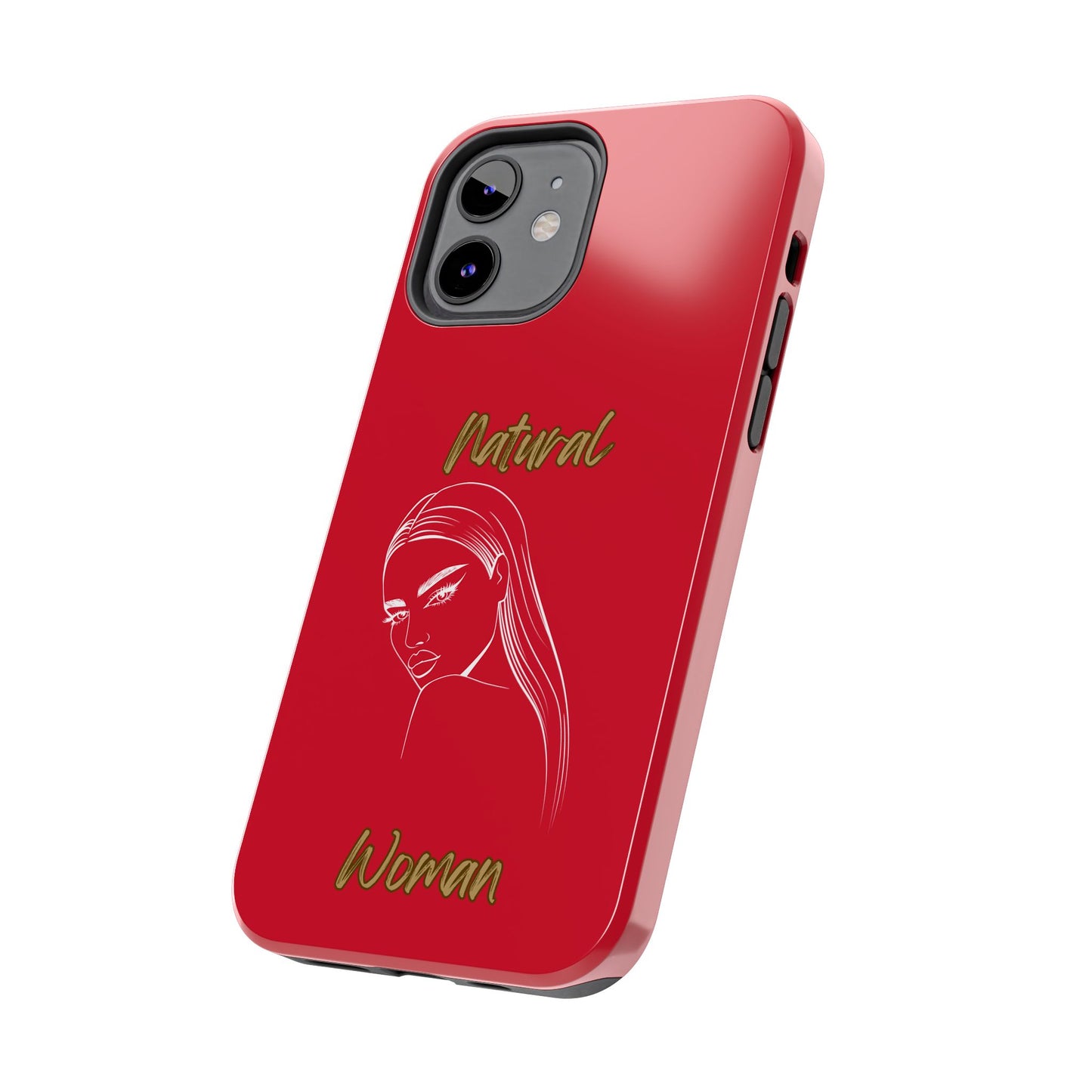 Natural Woman The Stare (WL)Tough Phone Cases DARK RED