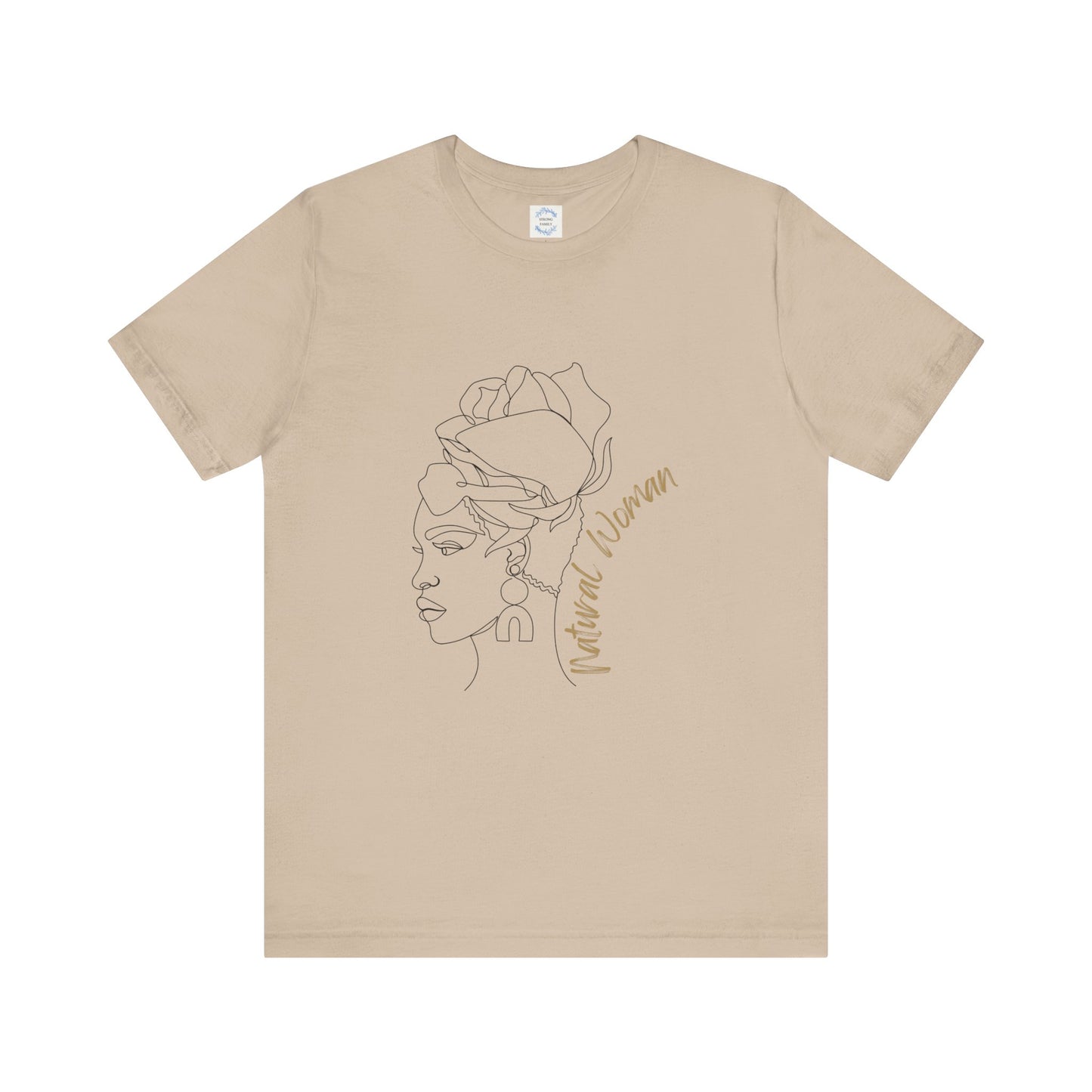 Natural Woman Flower Wrap (BL) Short Sleeve T-Shirt