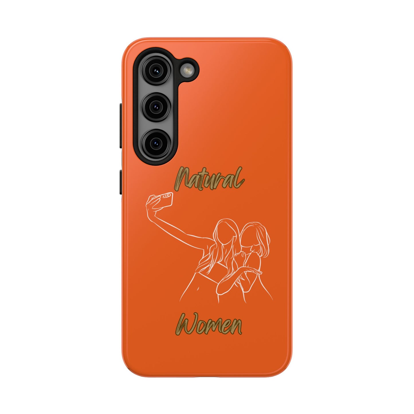 Natural Woman Friends Selfie (WL)Tough Phone Cases ORANGE