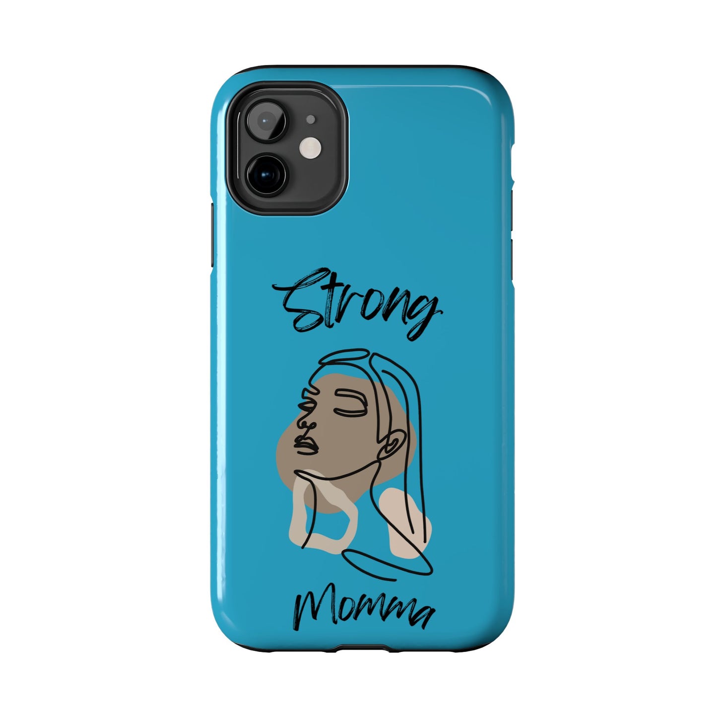 STRONG MOMMA Samsung Galaxy Tough Phone Cases (BL) Turquoise