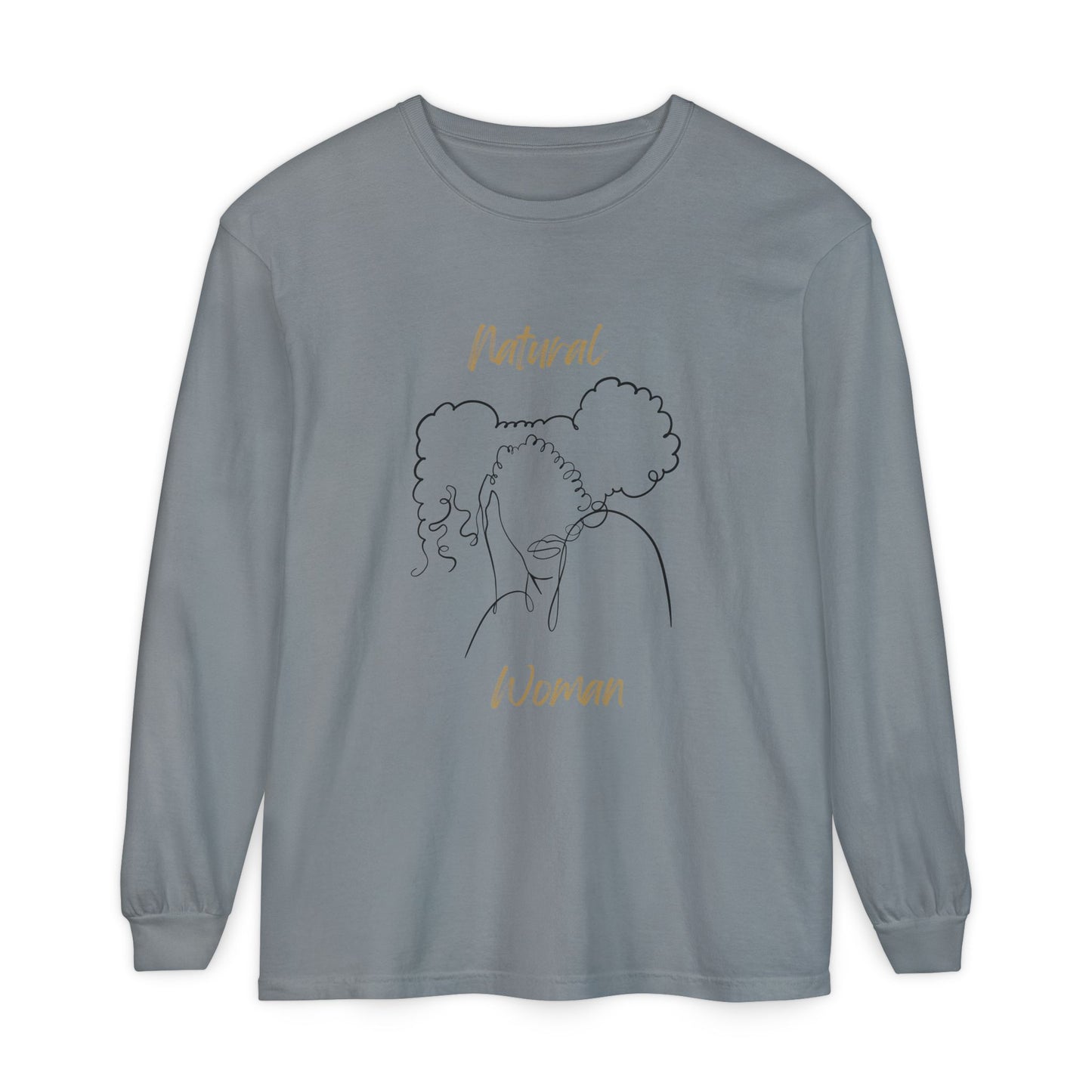 Natural Woman Twin Puffs (BL) Long Sleeve T-Shirt