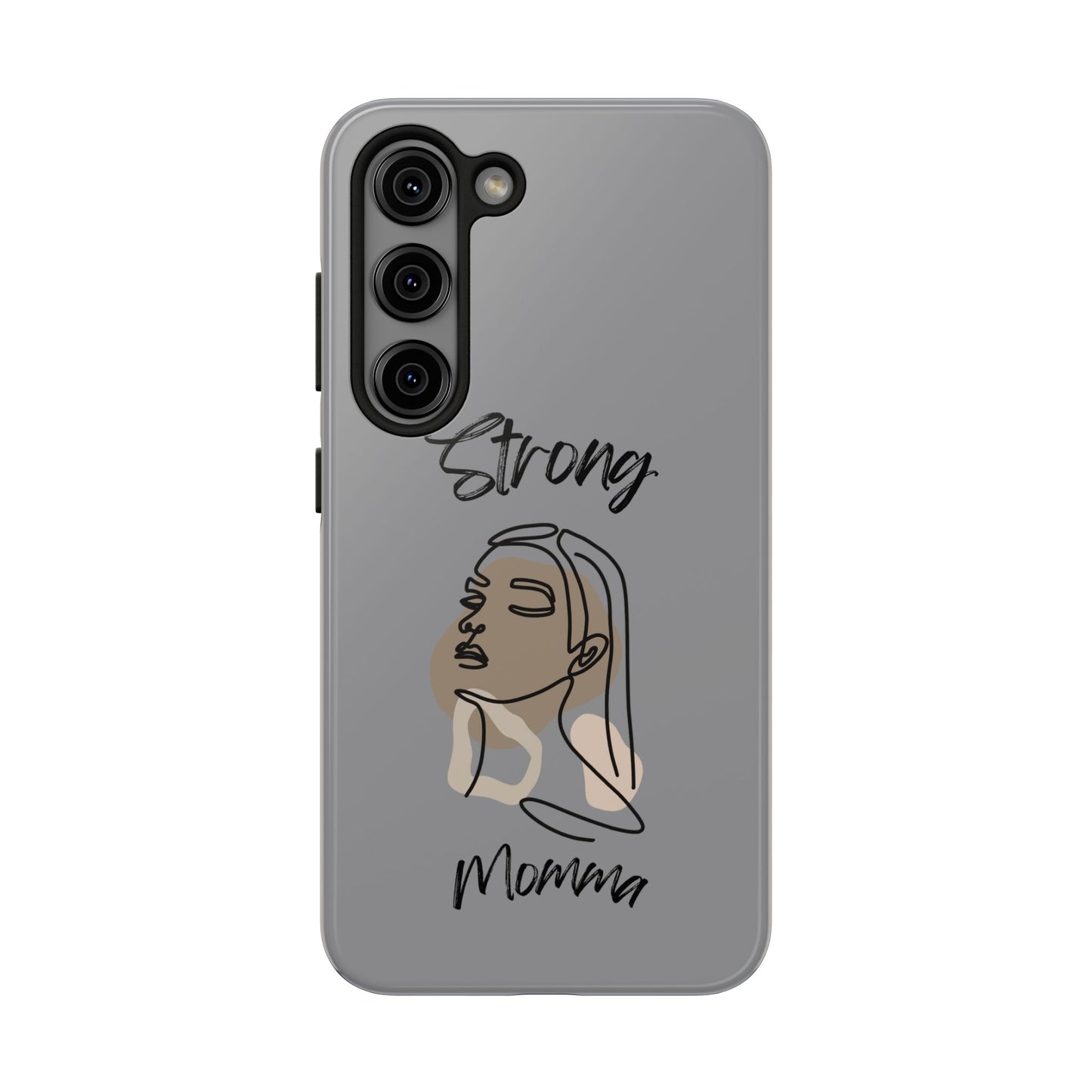 STRONG MOMMA Samsung Galaxy Tough Phone Cases (BL) Grey