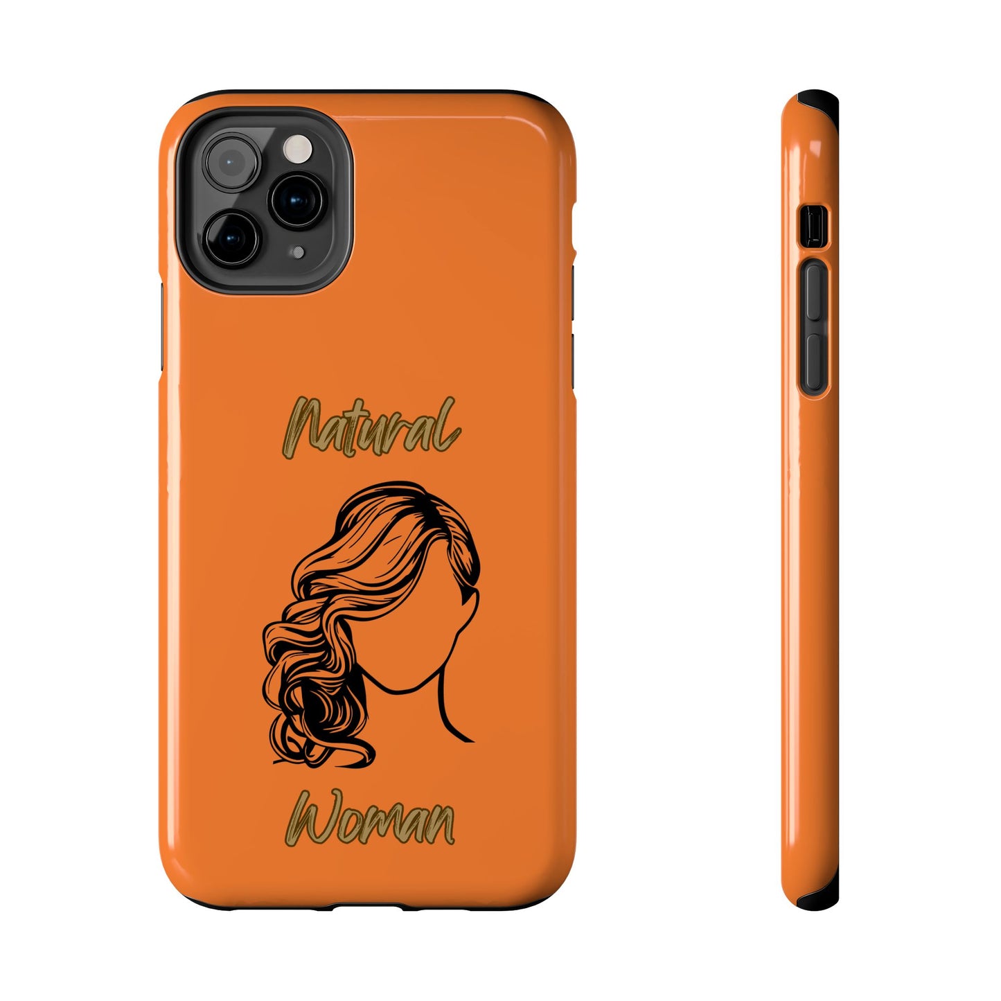 Natural Woman Long Curl (BL)Tough Phone Cases CRUSTA