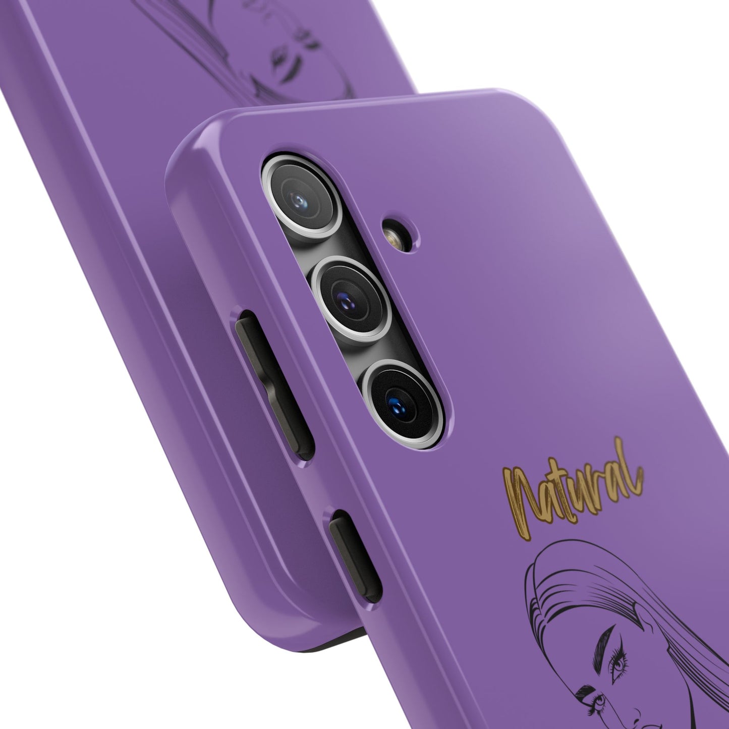 Natural Woman The Stare (BL)Tough Phone Cases LIGHT PURPLE