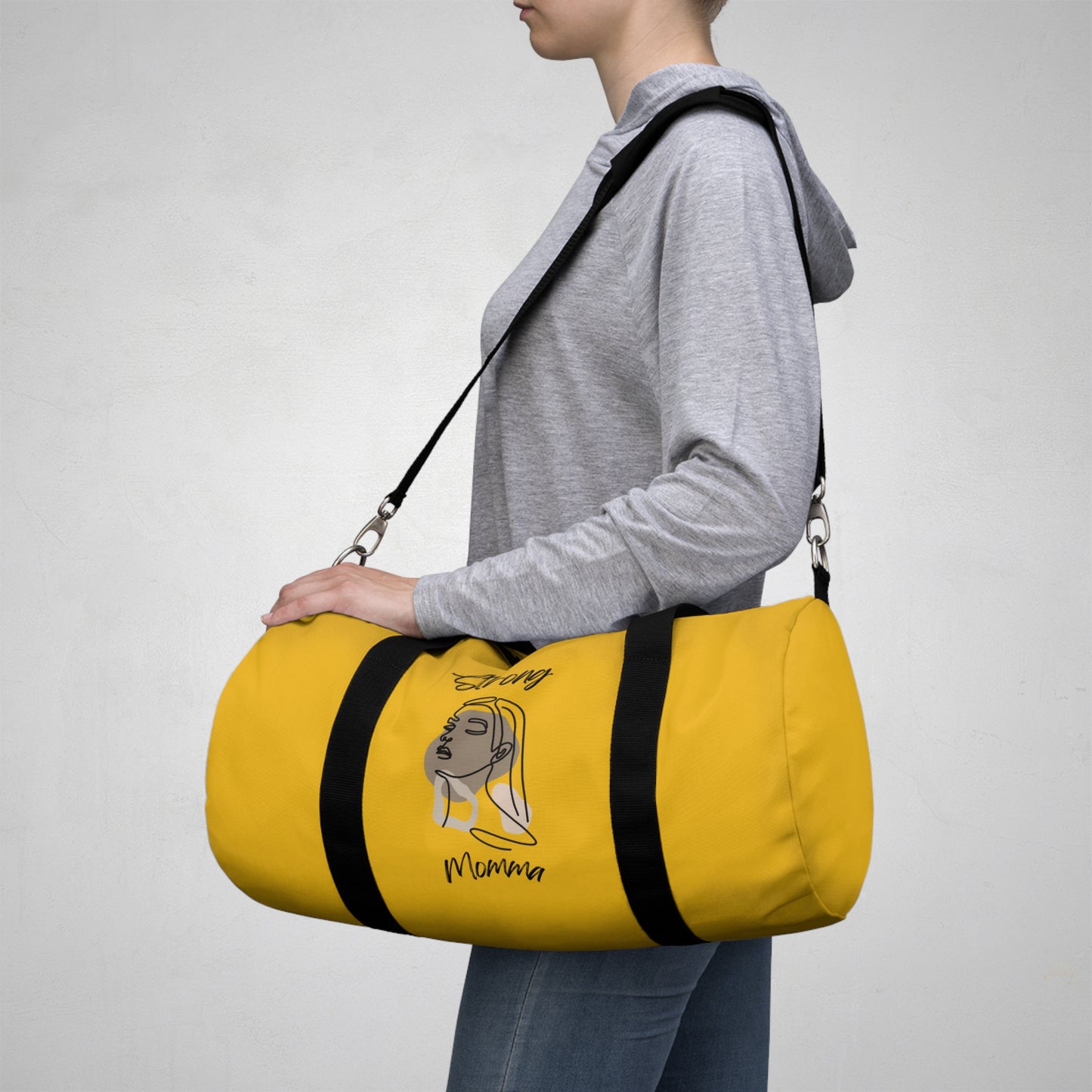 Strong Momma (BL) Duffel Bag YELLOW