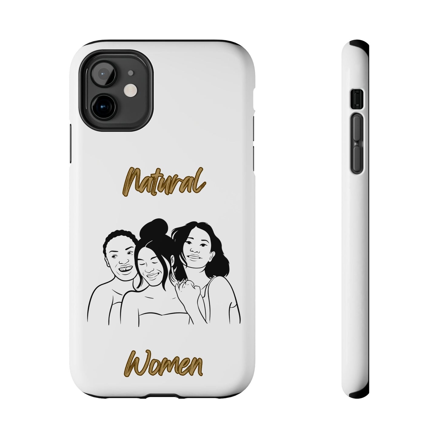 Natural Women Laughing Friends (BL)Tough Phone Cases WHITE