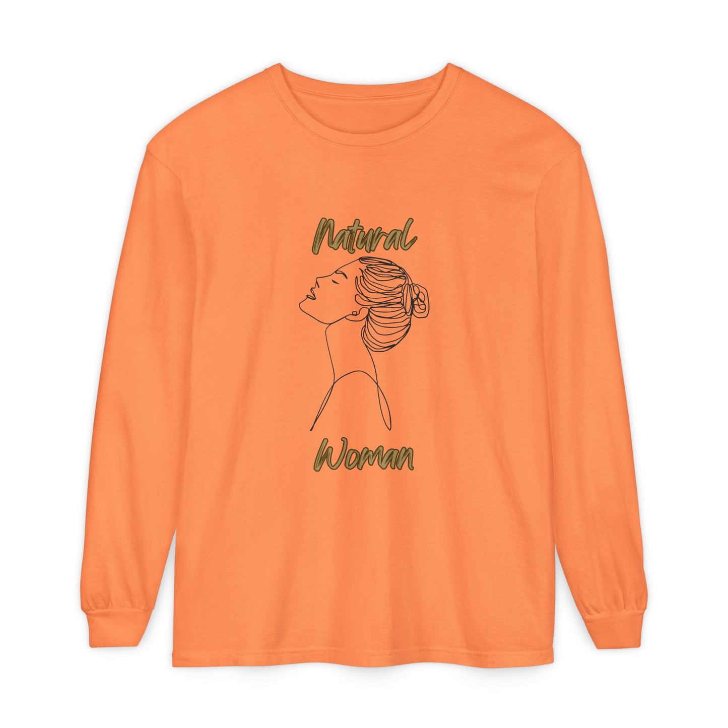 Natural Woman Wet Bun (BL) Long Sleeve T-Shirt
