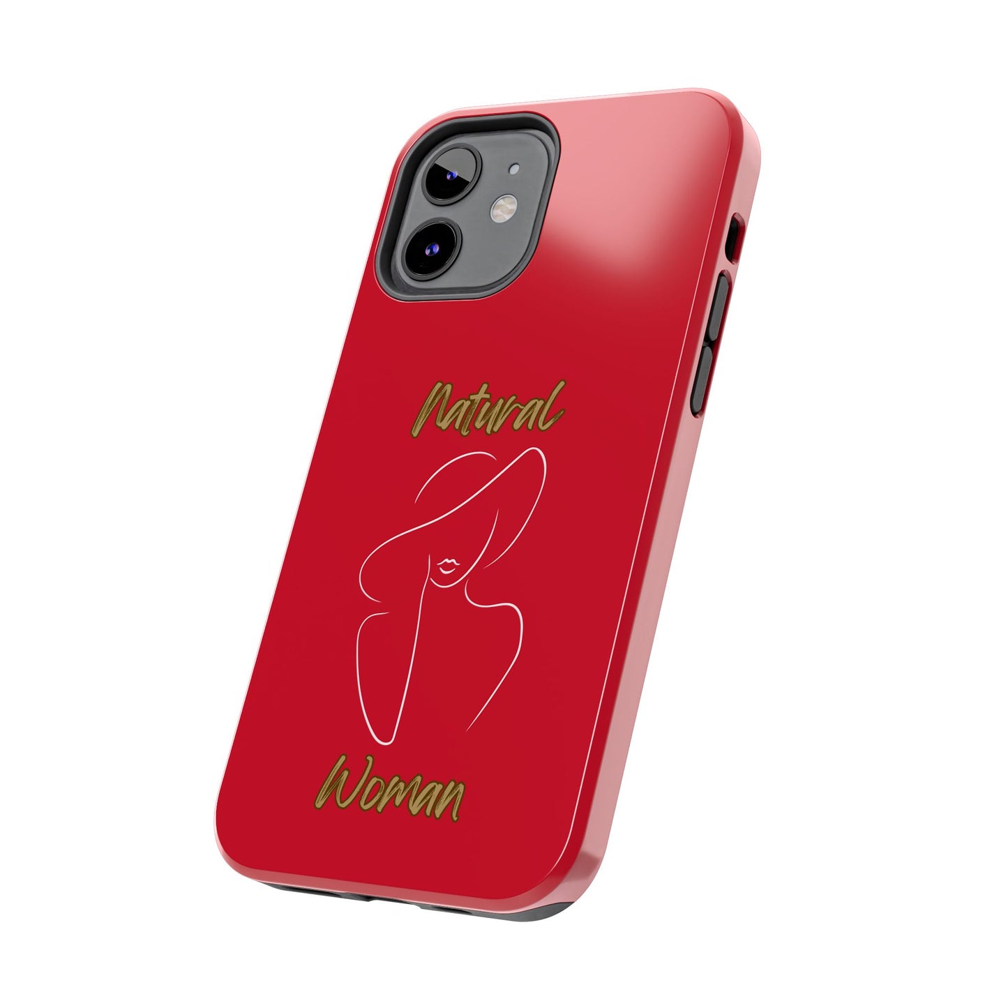 Natural Woman Sun Hat (WL) Tough Phone Cases DARK RED