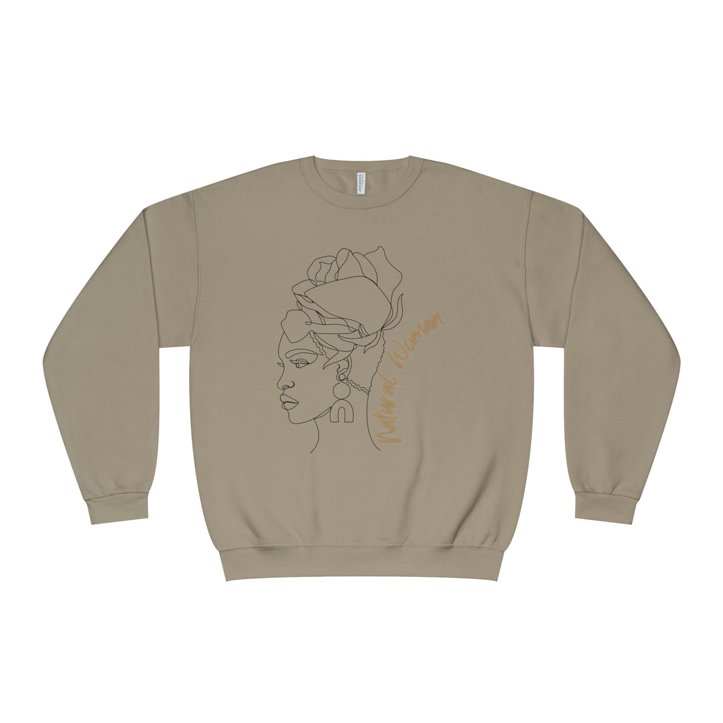 Natural Woman Flower Wrap (BL) Crewneck Sweatshirt