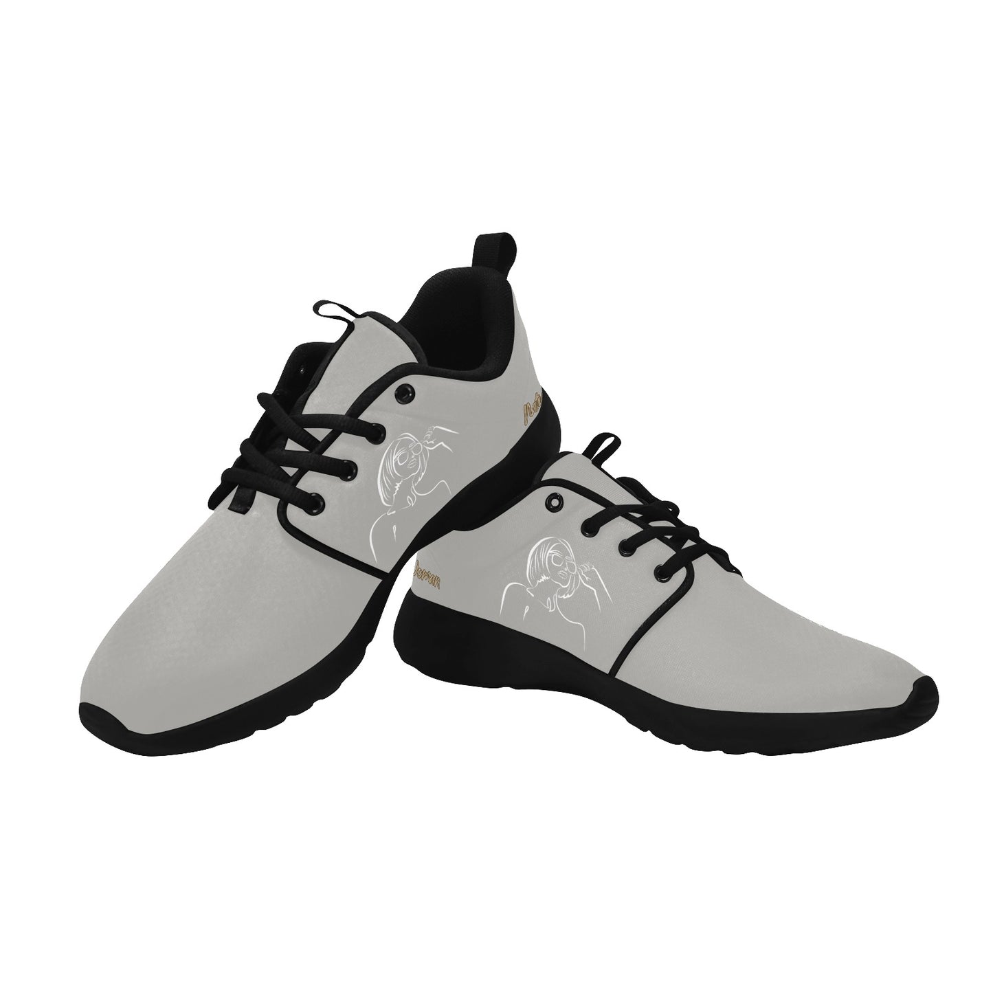 Natural Woman BRIGHT FUTURE (WL) GRAY w/ Black Sole Sneakers
