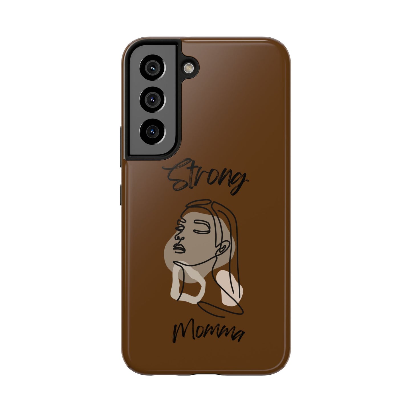 STRONG MOMMA Samsung Galaxy Tough Phone Cases (BL) Brown