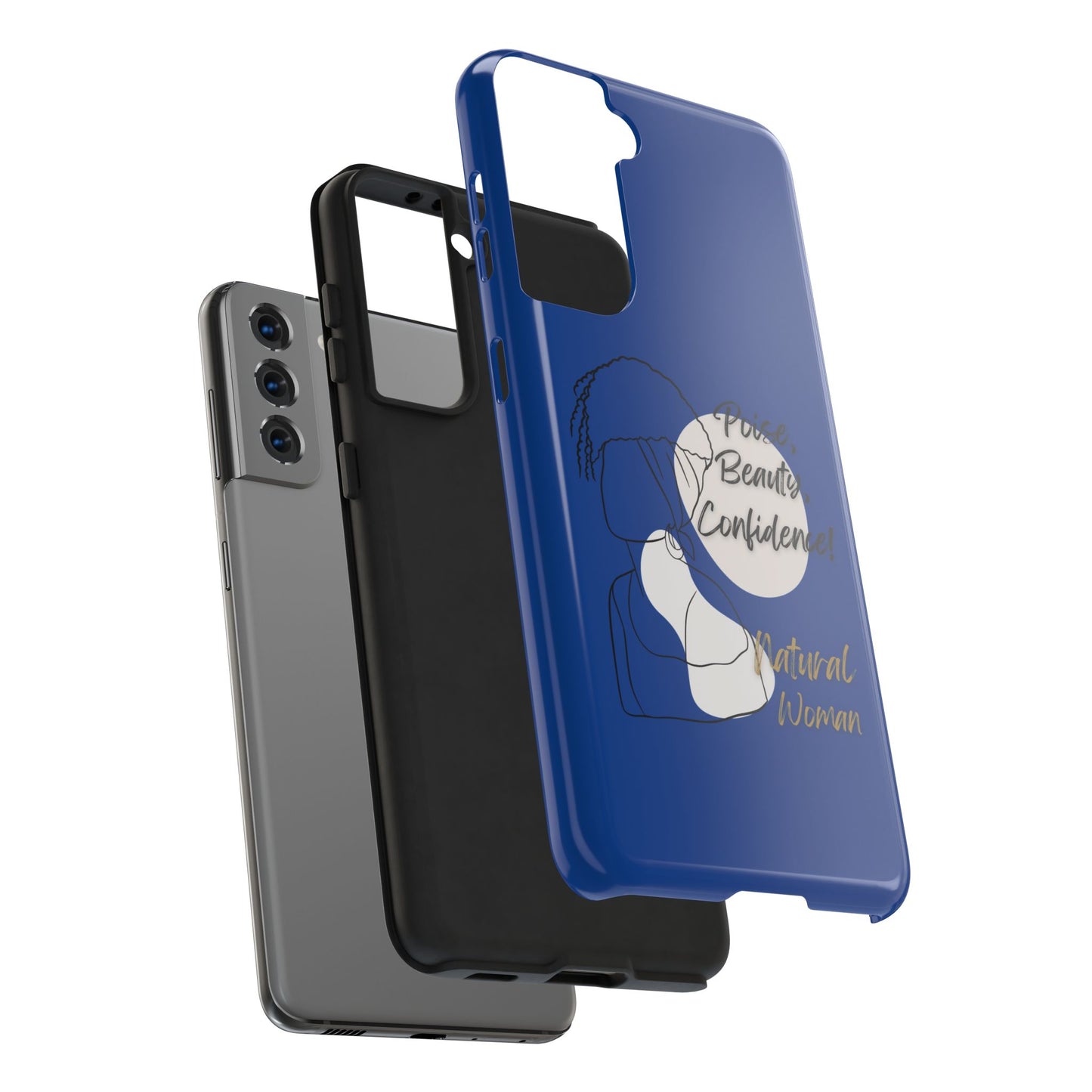 Natural Woman Puff (BL)Tough Phone Cases DARK BLUE