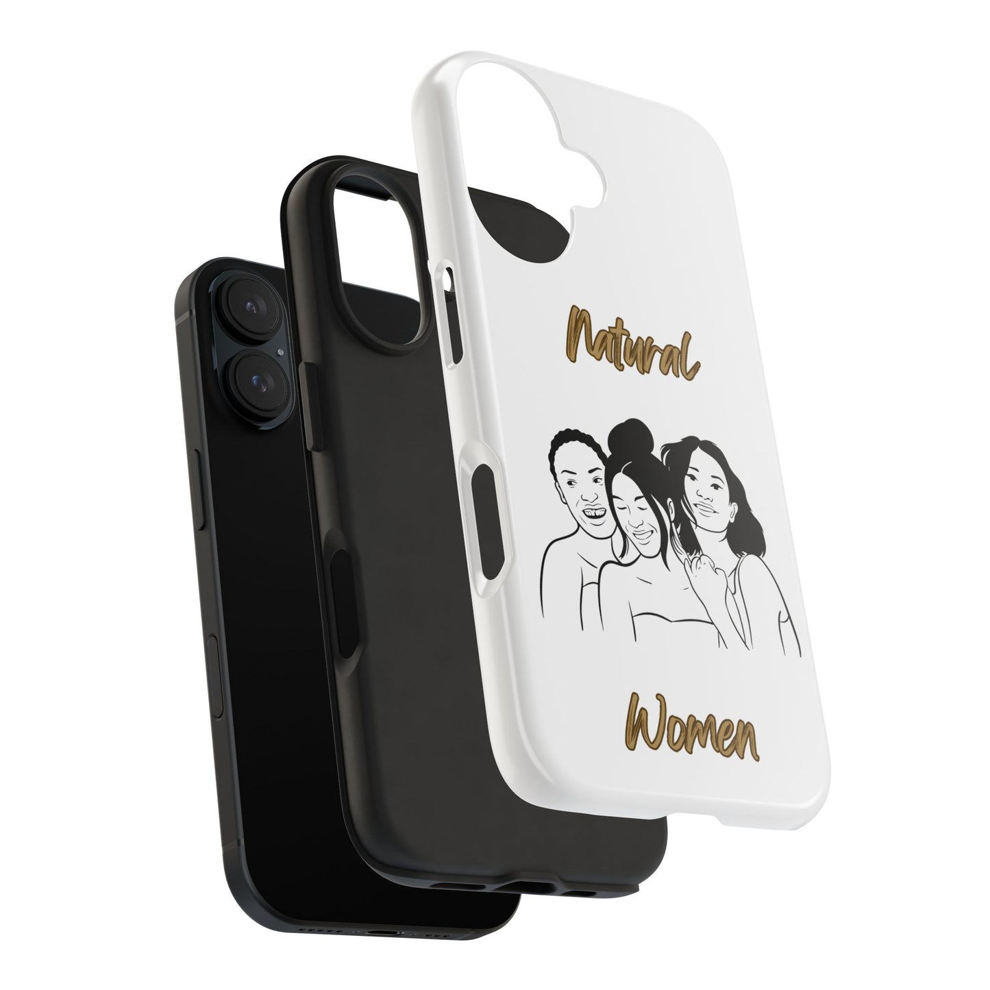 Natural Women Laughing Friends (BL)Tough Phone Cases WHITE