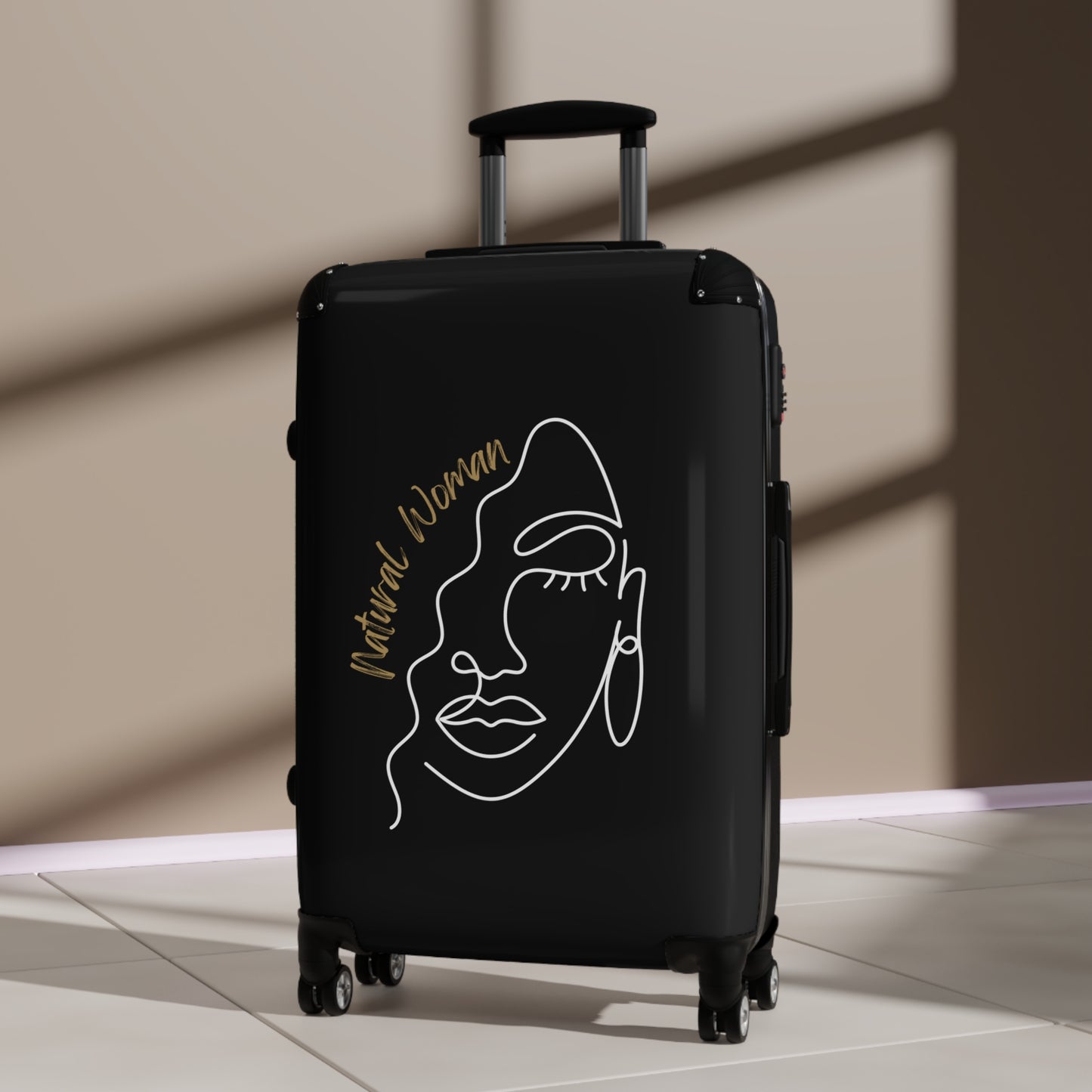 Natural Woman Half Face (WL) Suitcase BLACK