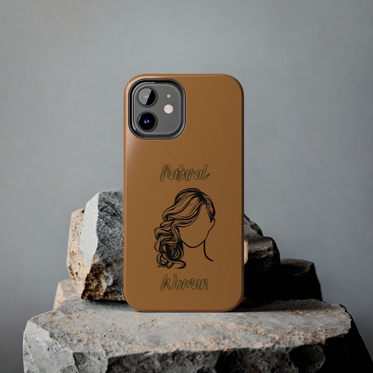 Natural Woman Long Curl (BL)Tough Phone Cases LIGHT BROWN