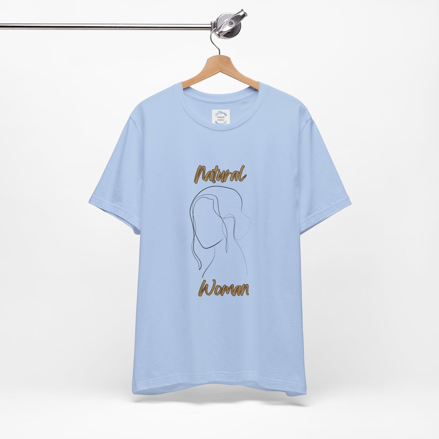 Natural Woman Hanging hair (BL) Short Sleeve T-Shirt