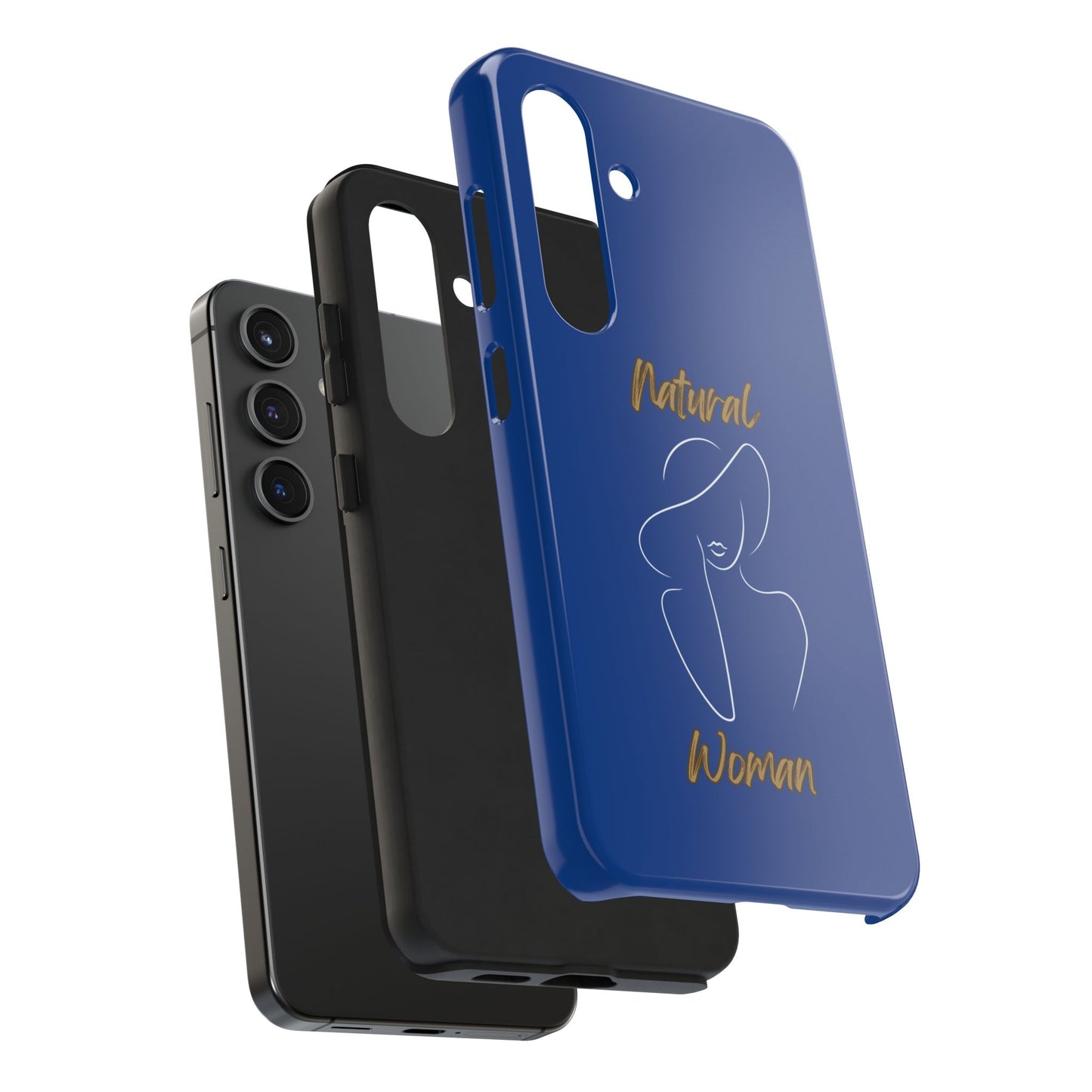Natural Woman Sun Hat (WL) Tough Phone Cases DARK BLUE