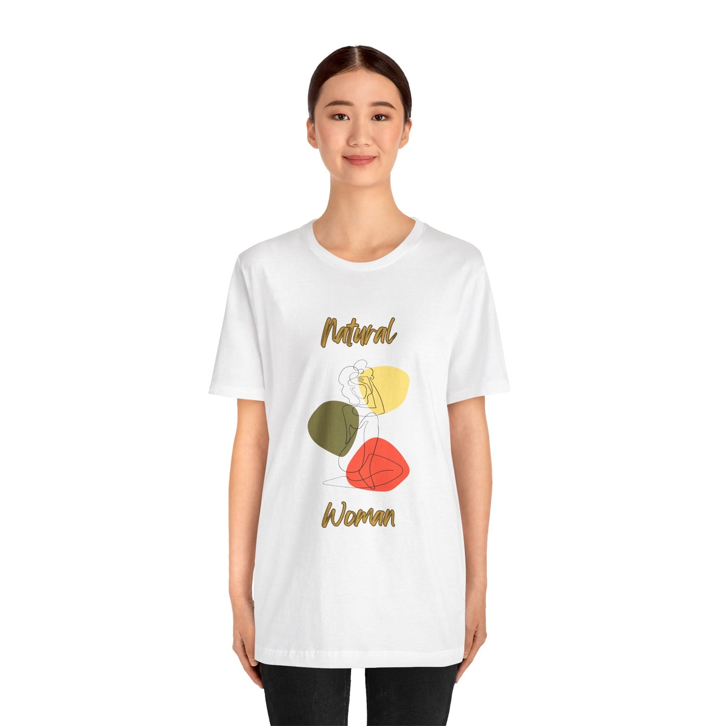 Natural Woman Colorful Pose (BL) Short Sleeve T-Shirt