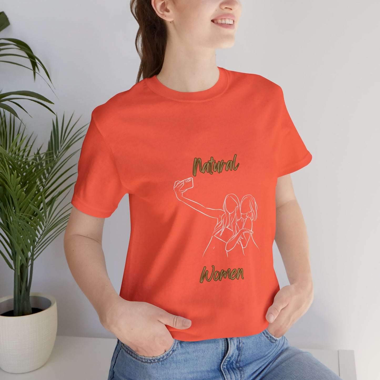 Natural Women Friends Selfie (WL) Short Sleeve T-Shirt