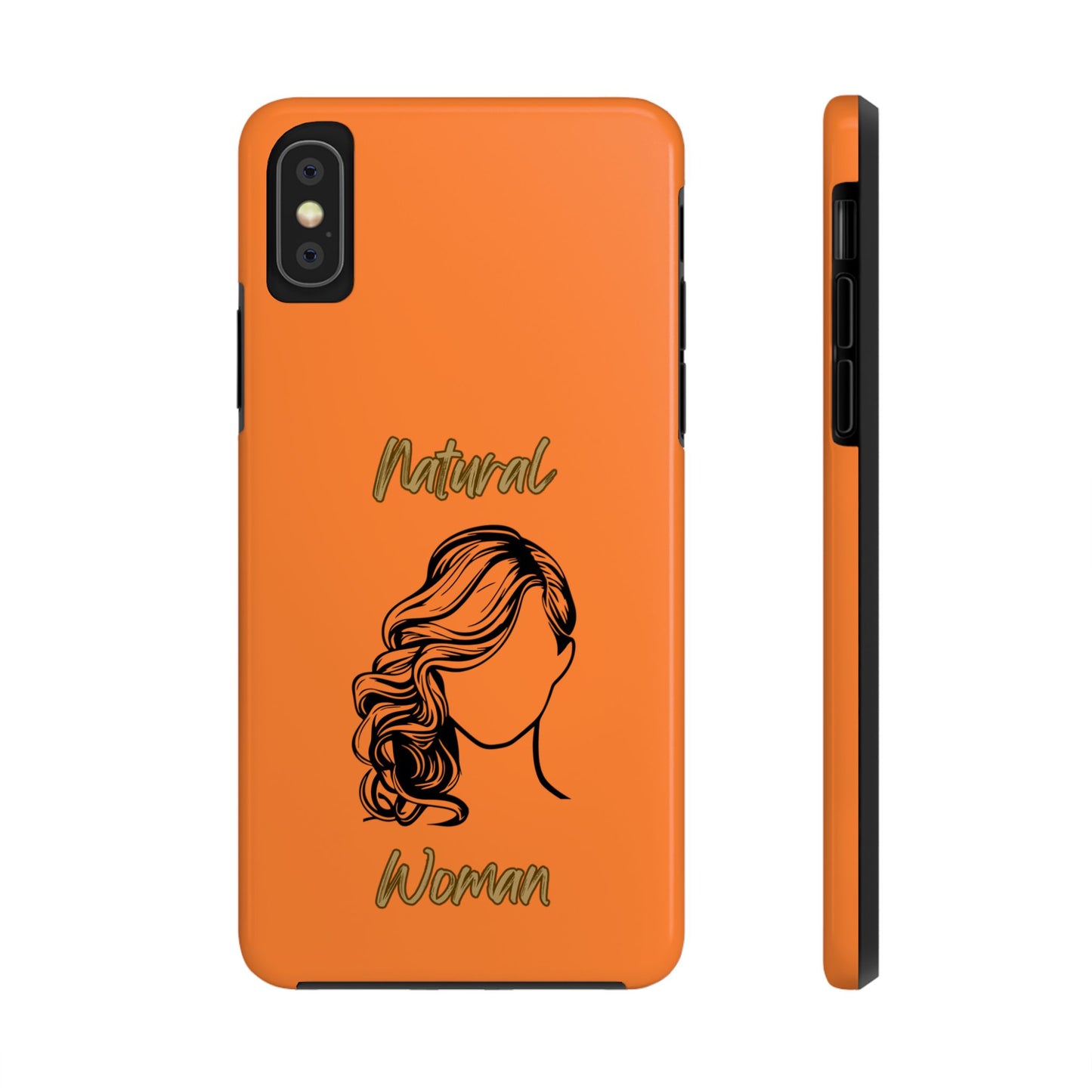Natural Woman Long Curl (BL)Tough Phone Cases CRUSTA