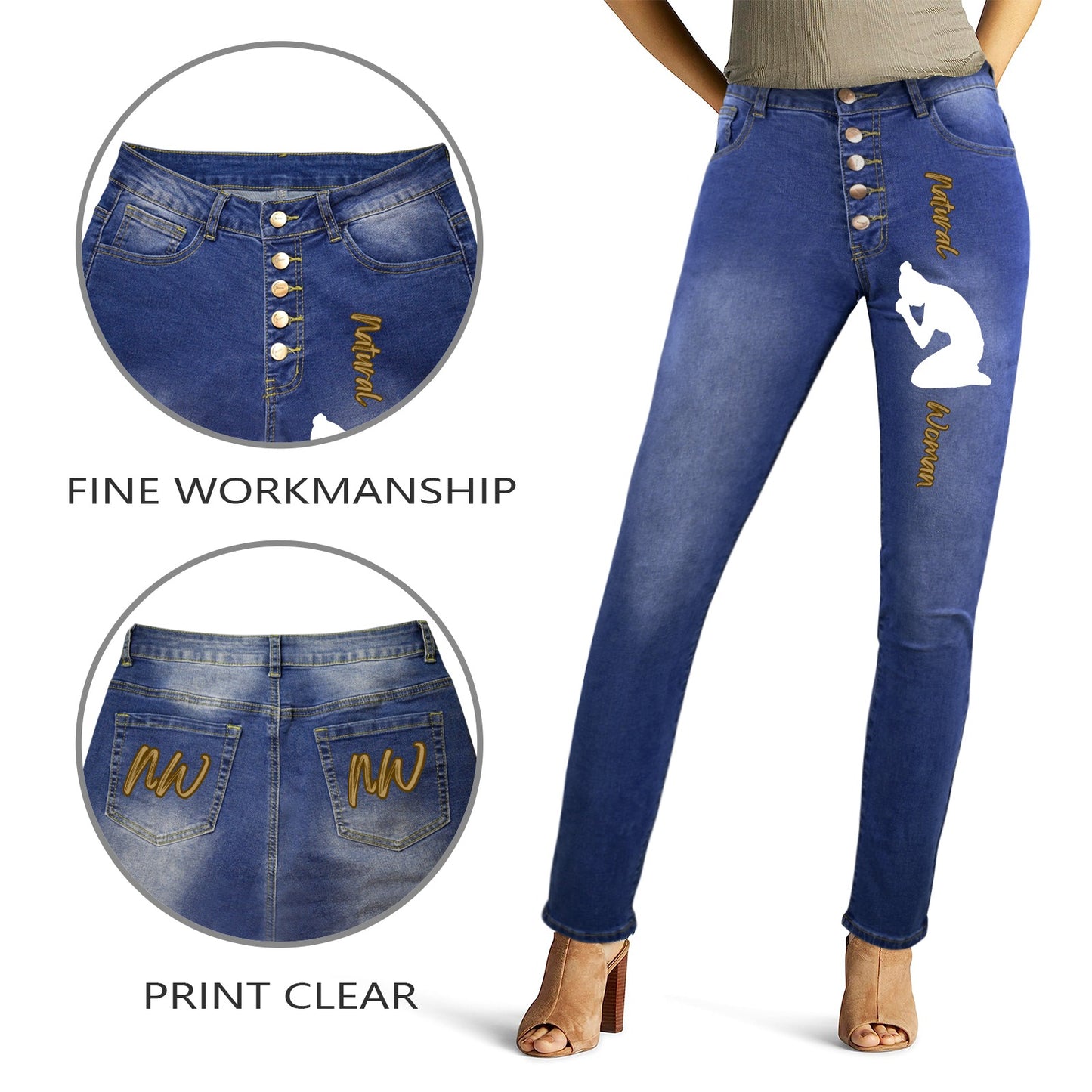Natural Woman PRAY (WL) Crafted Women's Denim Jeans