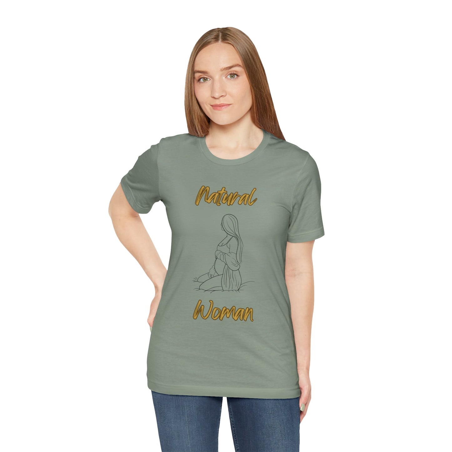 Natural Woman Expecting (BL) Short Sleeve T-Shirt