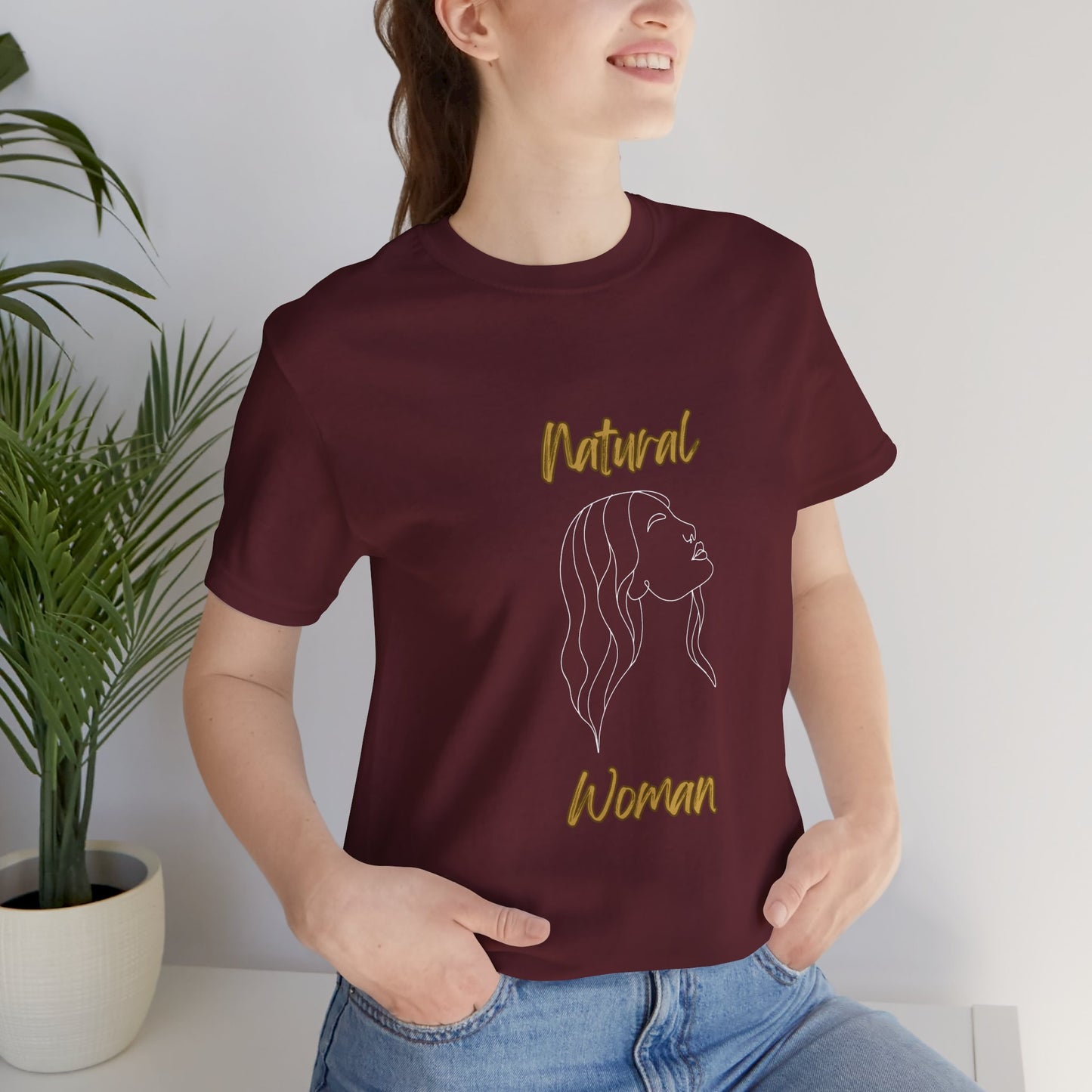Natural Woman Breeze on Face (WL) Short Sleeve T-Shirt