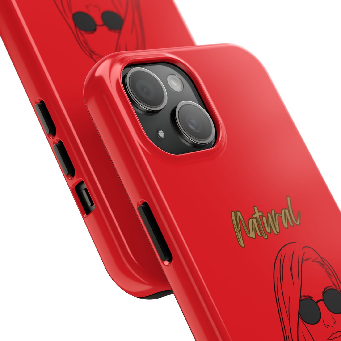 Natural Woman Shades (BL)Tough Phone Cases RED