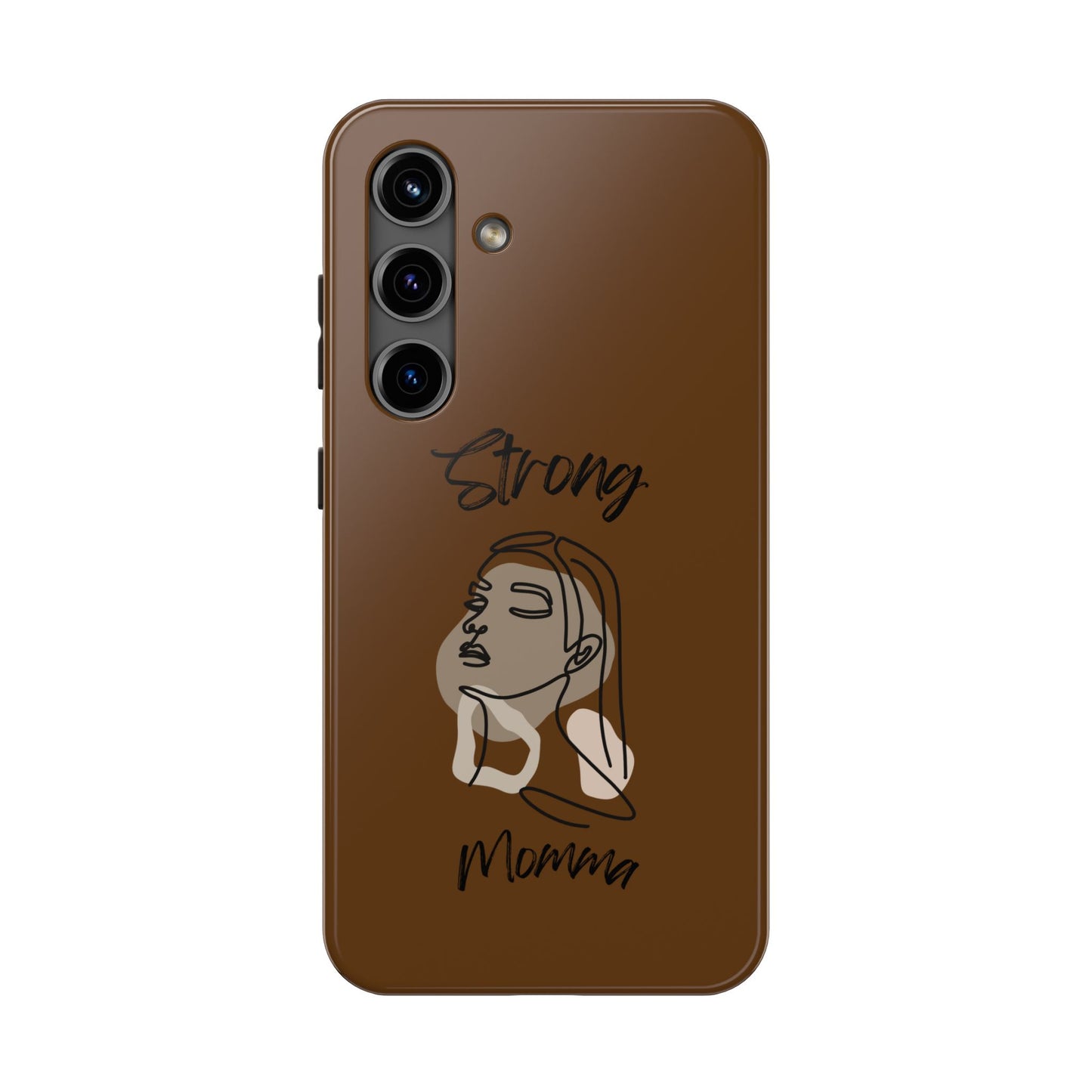STRONG MOMMA Samsung Galaxy Tough Phone Cases (BL) Brown
