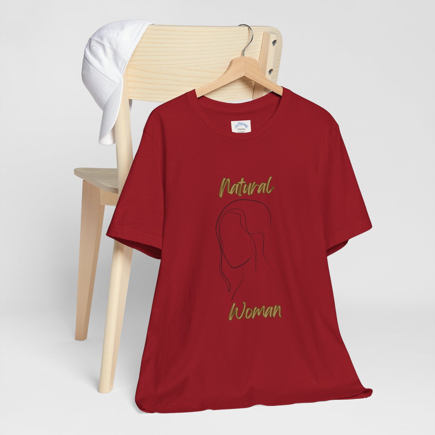 Natural Woman Hanging hair (BL) Short Sleeve T-Shirt