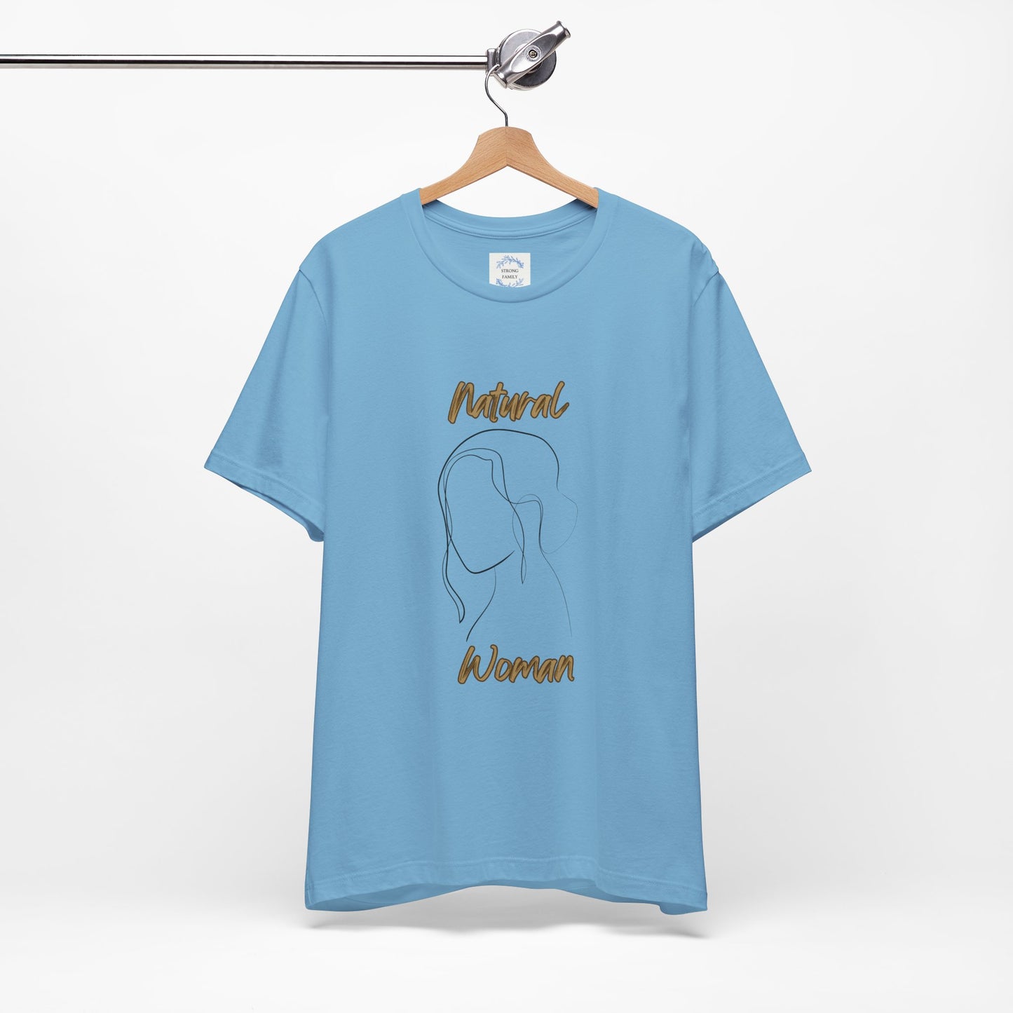 Natural Woman Hanging hair (BL) Short Sleeve T-Shirt