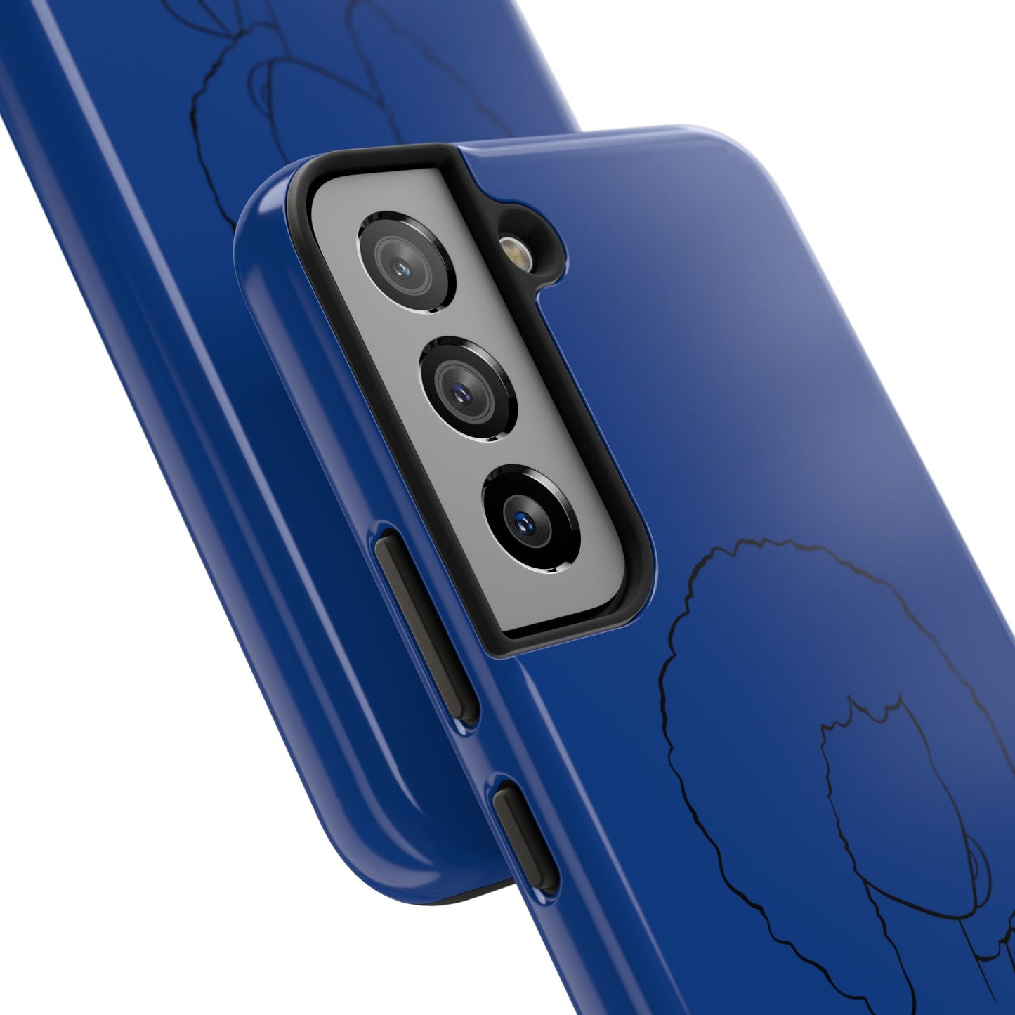 Natural Woman Afro (BL)Tough Phone Cases DARK BLUE