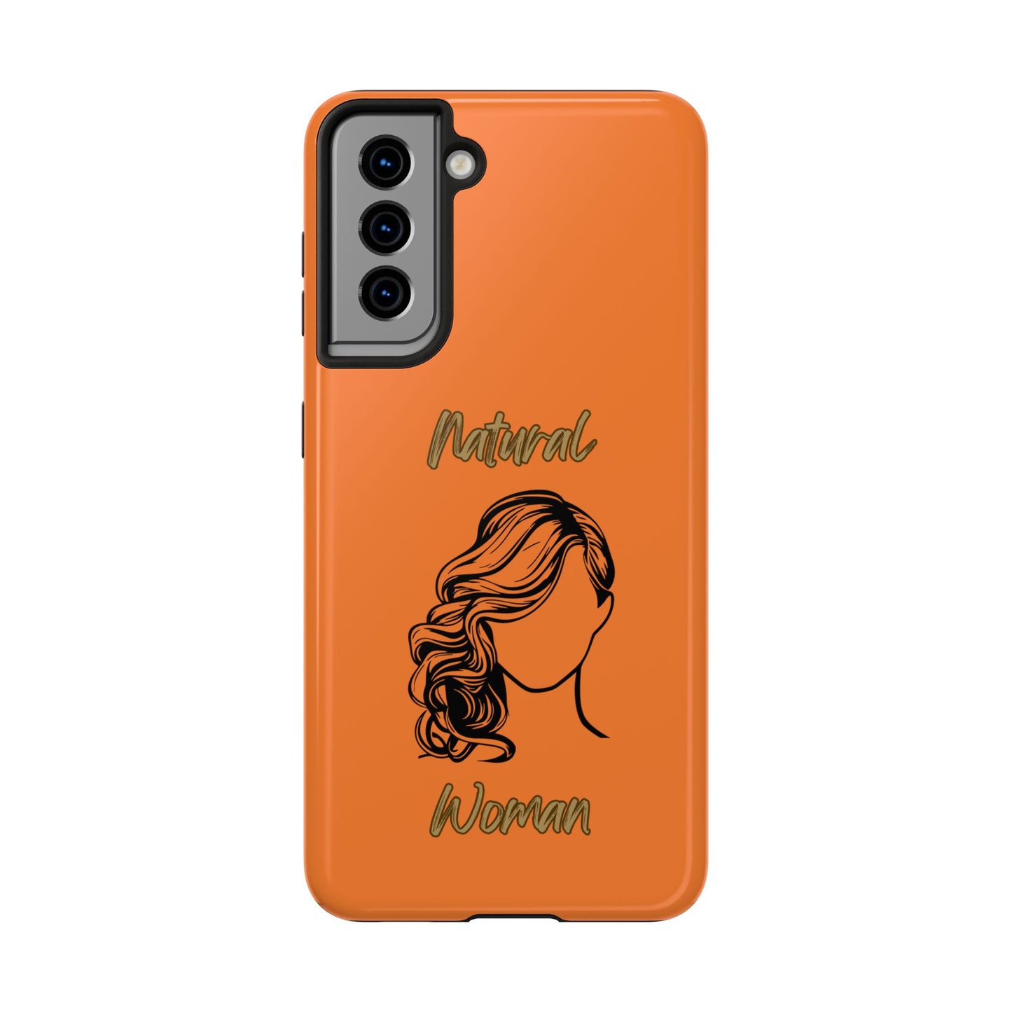 Natural Woman Long Curl (BL)Tough Phone Cases CRUSTA