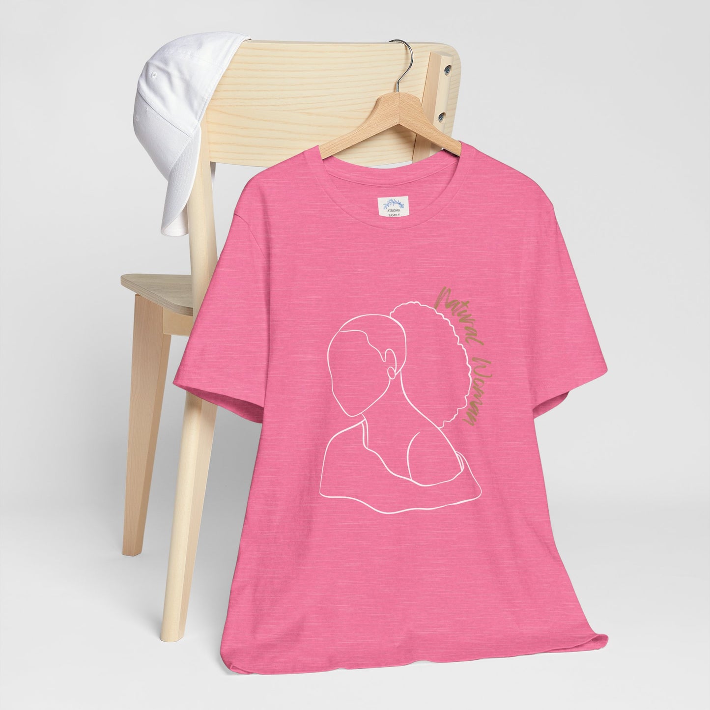 Natural Woman Behind Head Puff (WL) Short Sleeve T-Shirt