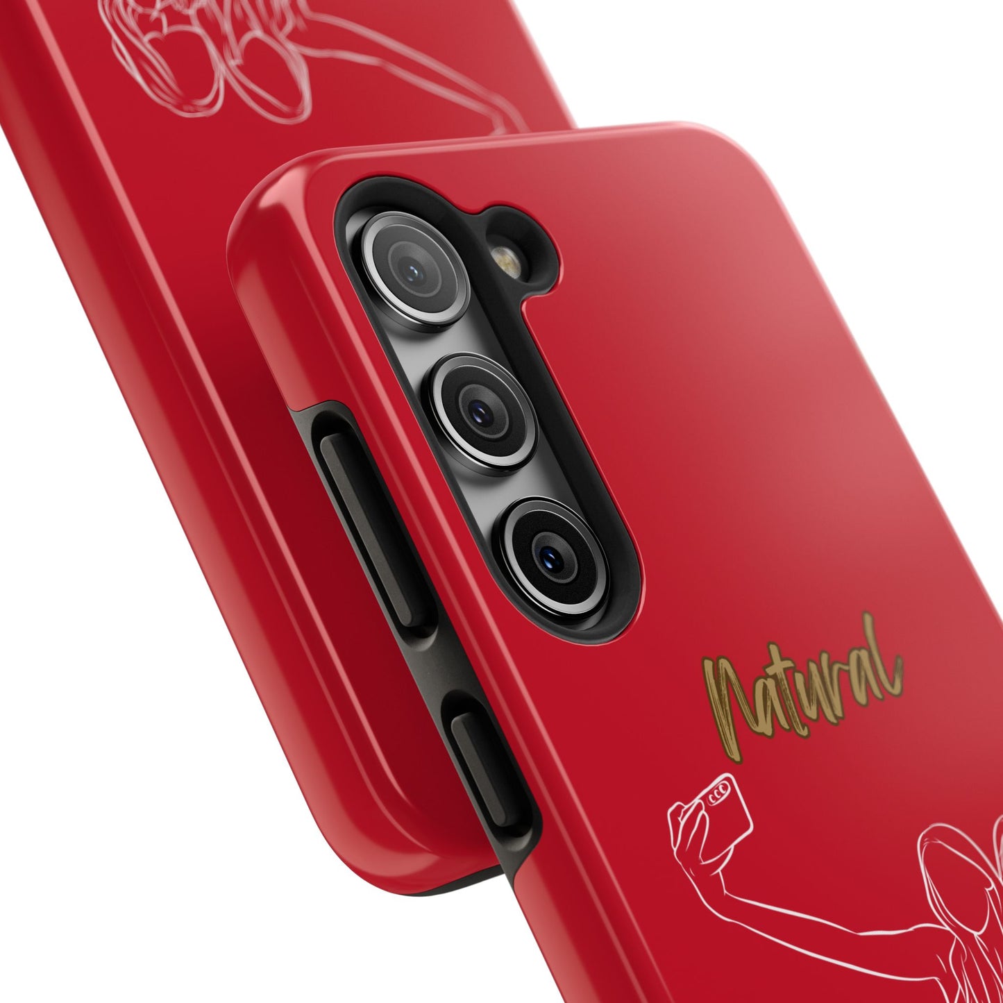 Natural Woman Friends Selfie (WL)Tough Phone Cases DARK RED