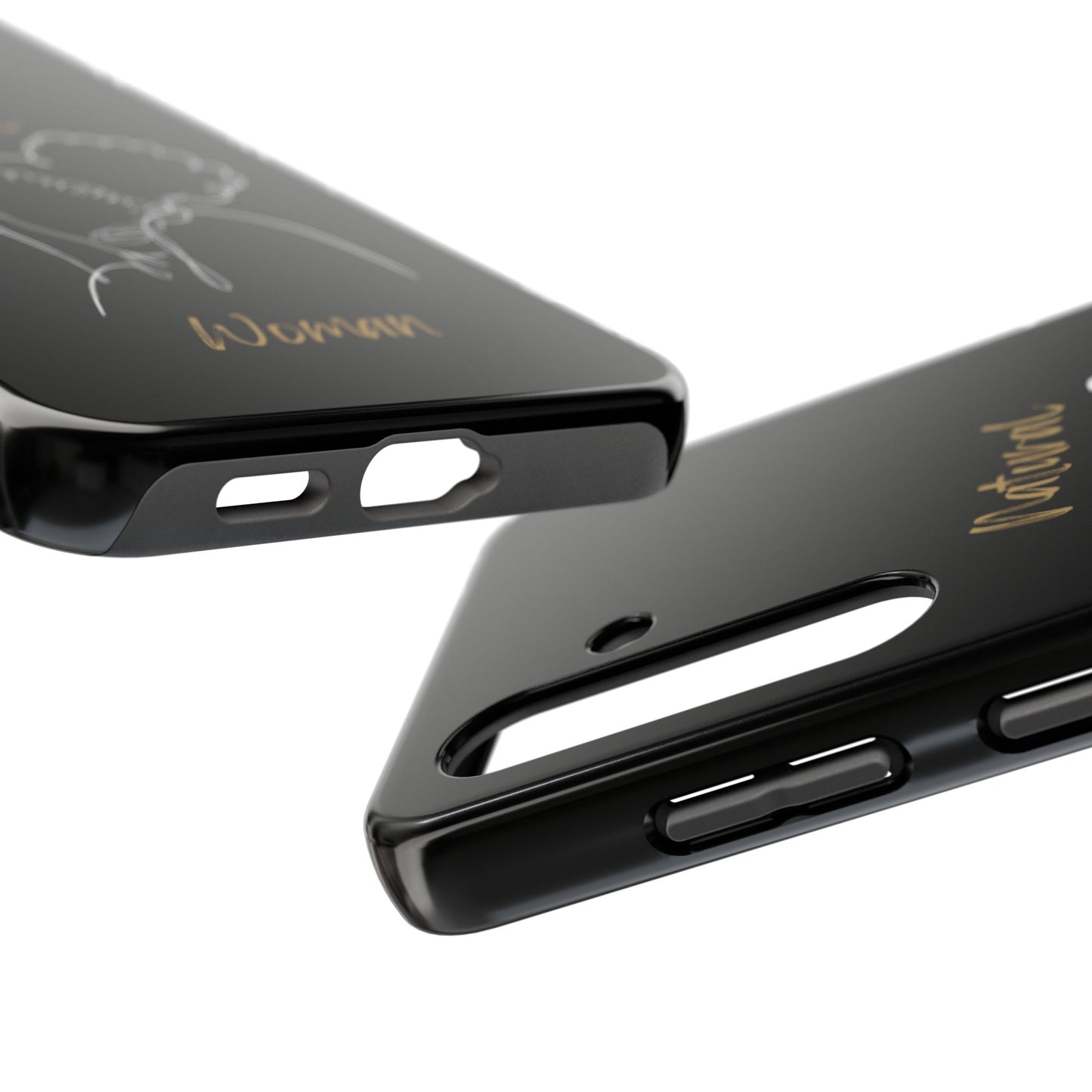Natural Woman Twin Puffs (WL) Tough Phone Case BLACK