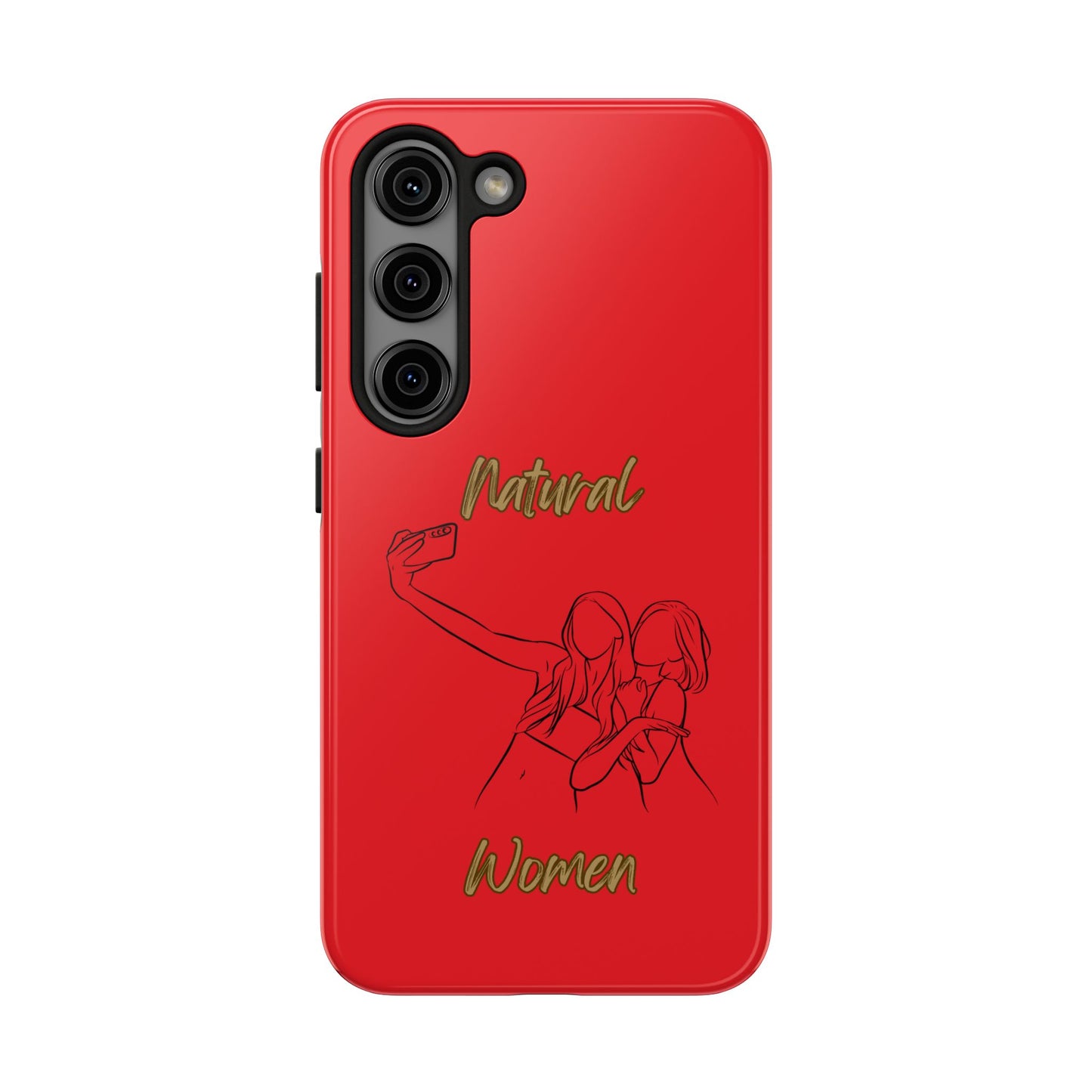 Natural Woman Friends Selfie (BL)Tough Phone Cases RED