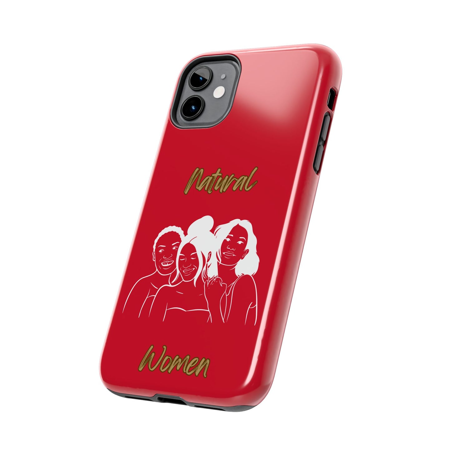 Natural Women Laughing Friends (WL)Tough Phone Cases DARK RED