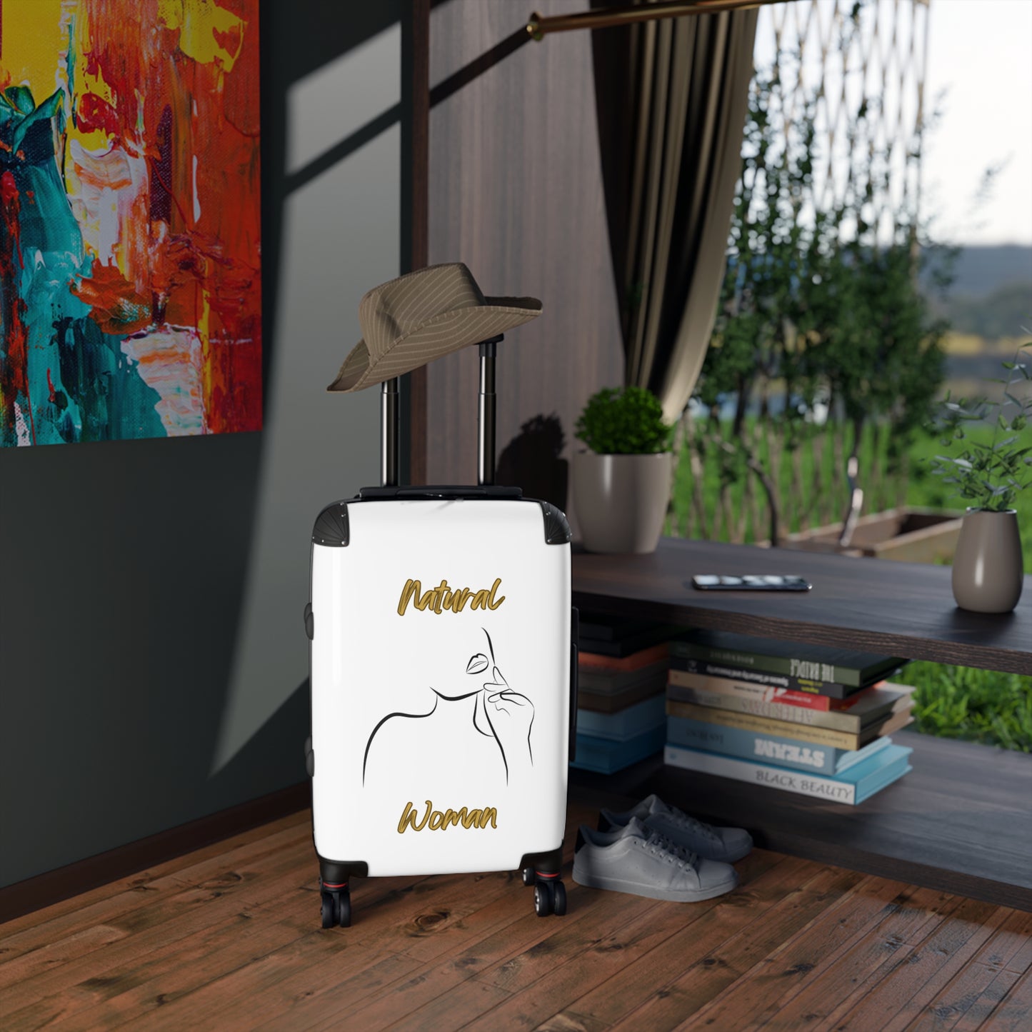 Natural Woman Chin Up (BL) Suitcase WHITE