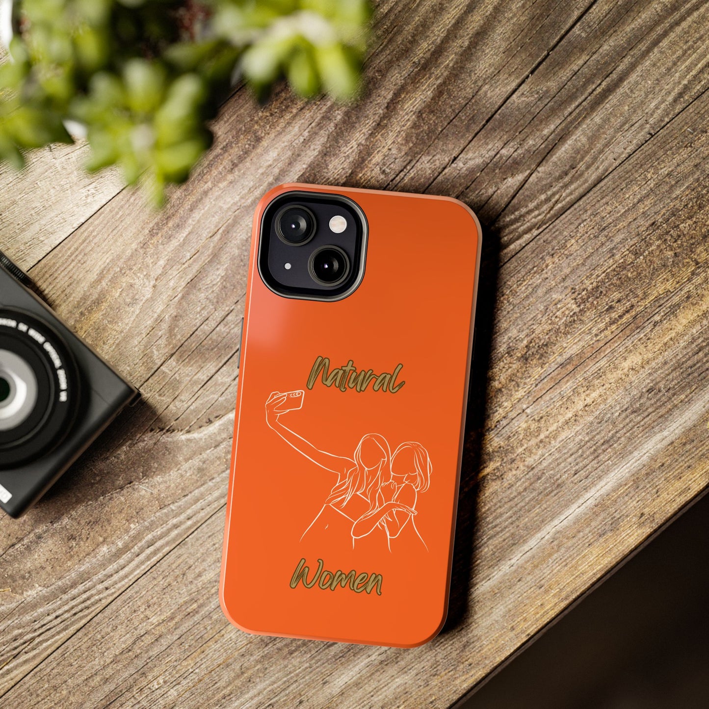 Natural Woman Friends Selfie (WL)Tough Phone Cases ORANGE