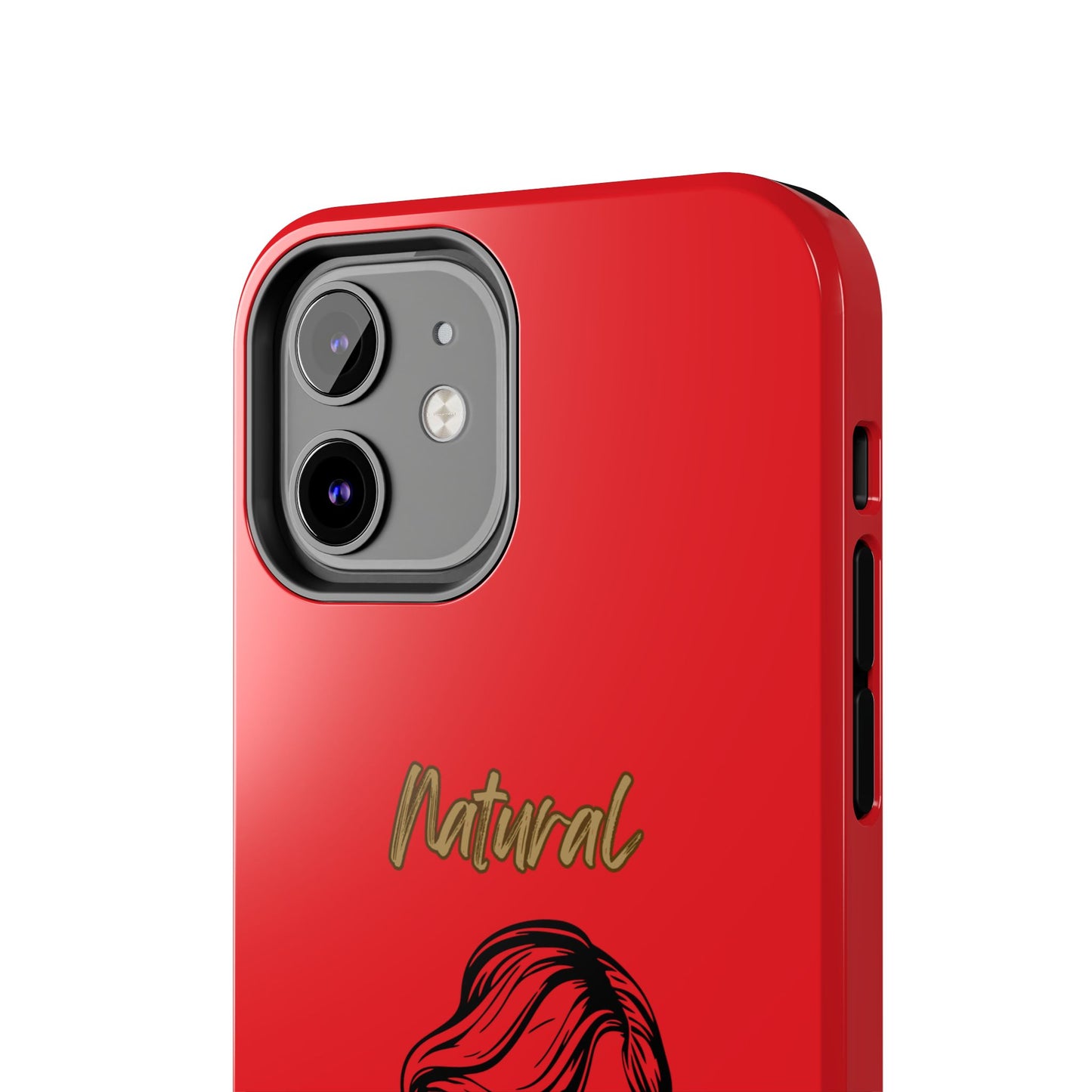 Natural Woman Long Curl (BL)Tough Phone Cases RED