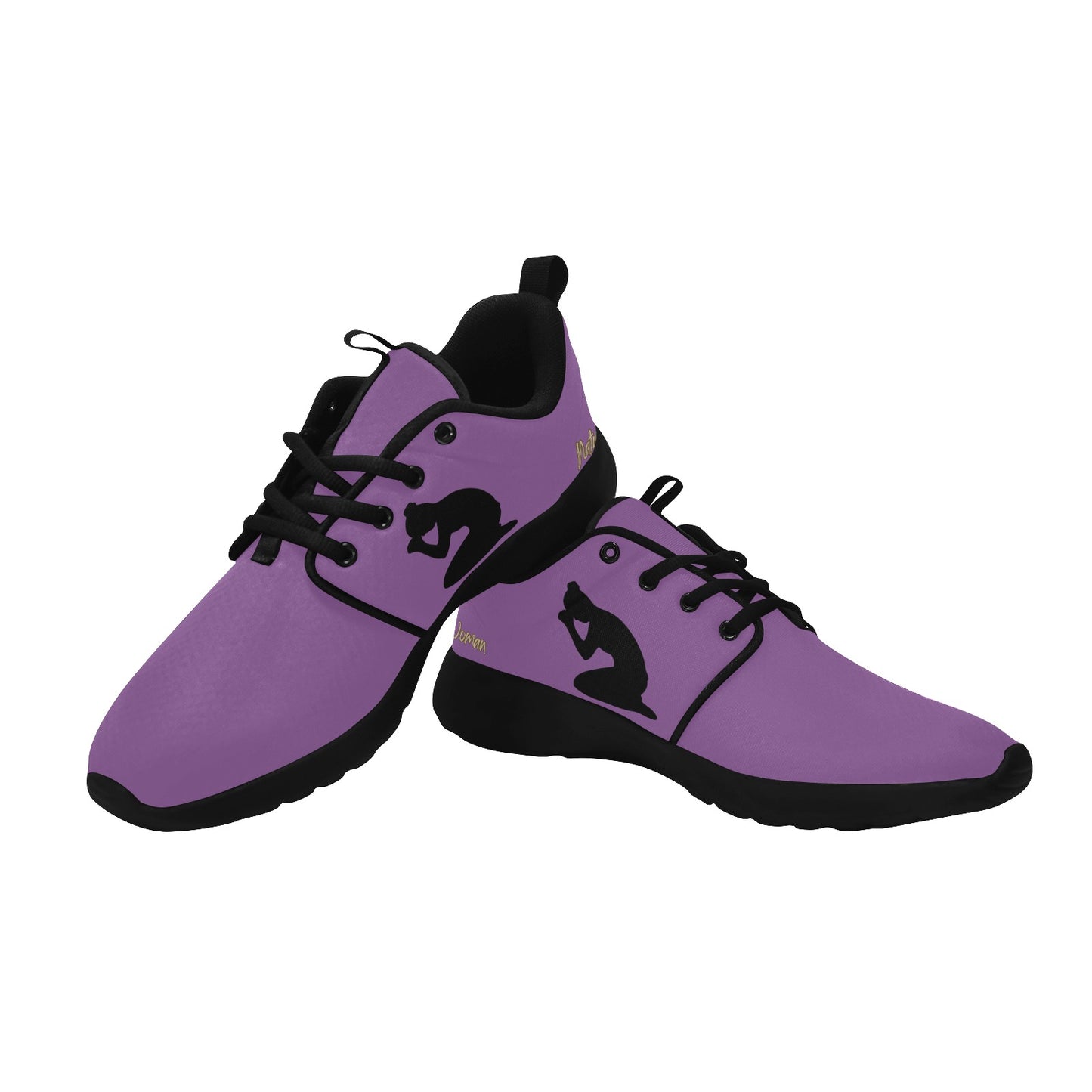 Natural Woman PRAY (BL) PURPLE w/ Black Sole Sneakers